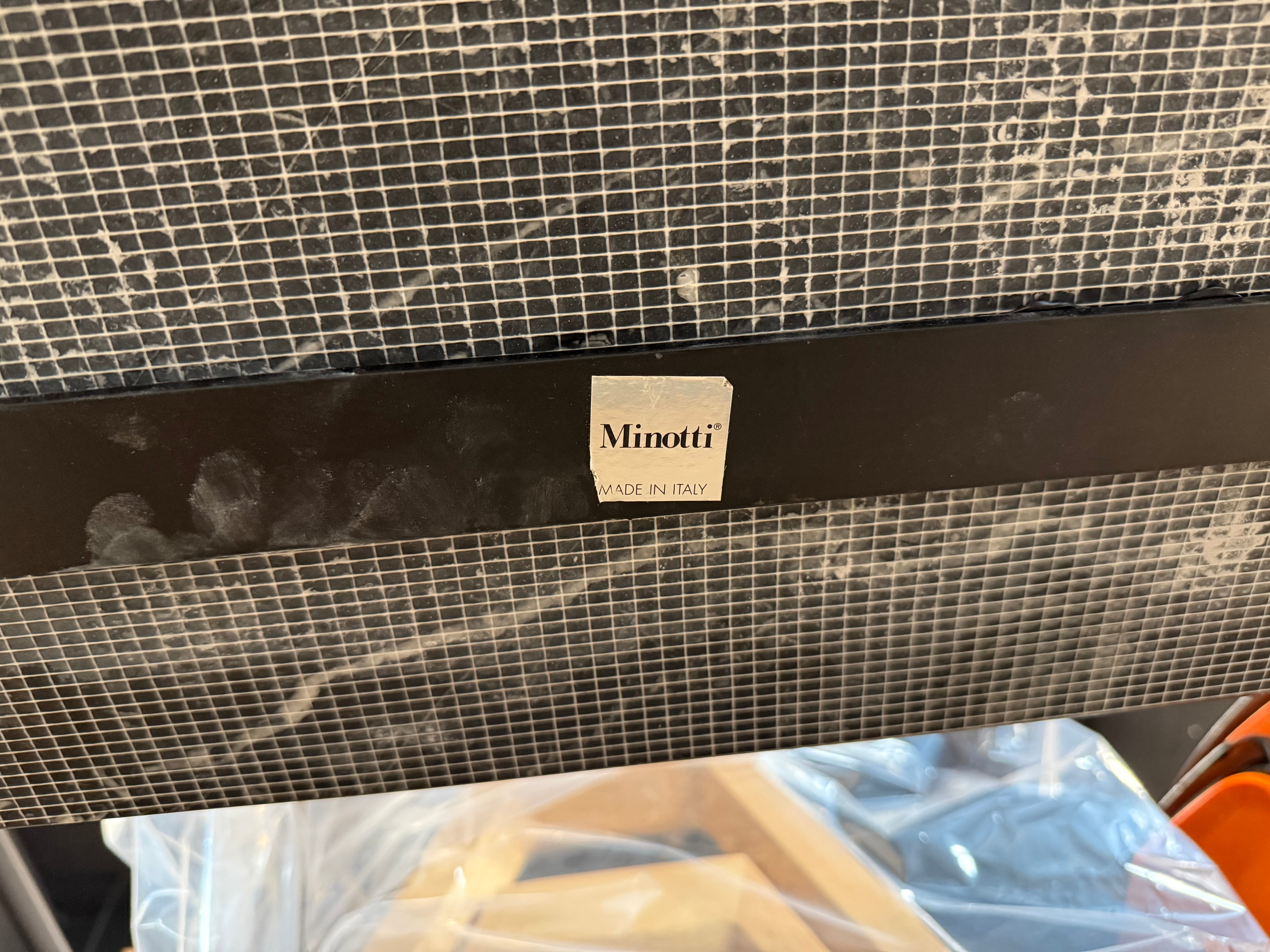 Minotti Calder Coffee Table – Marble Top / Metal Base