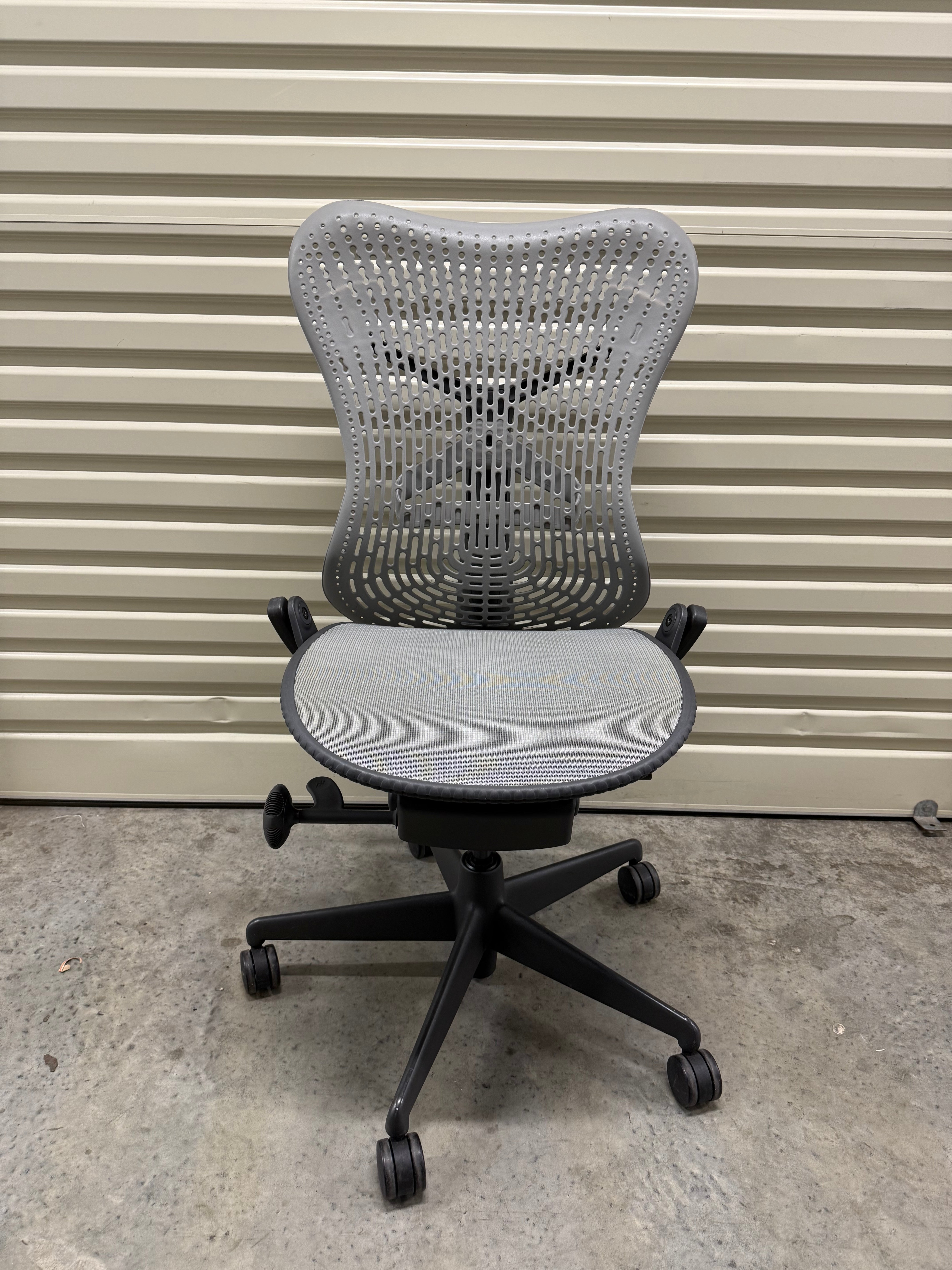 Herman Miller Mirra Office Chair - No Arms - Grey - Back tilt lock