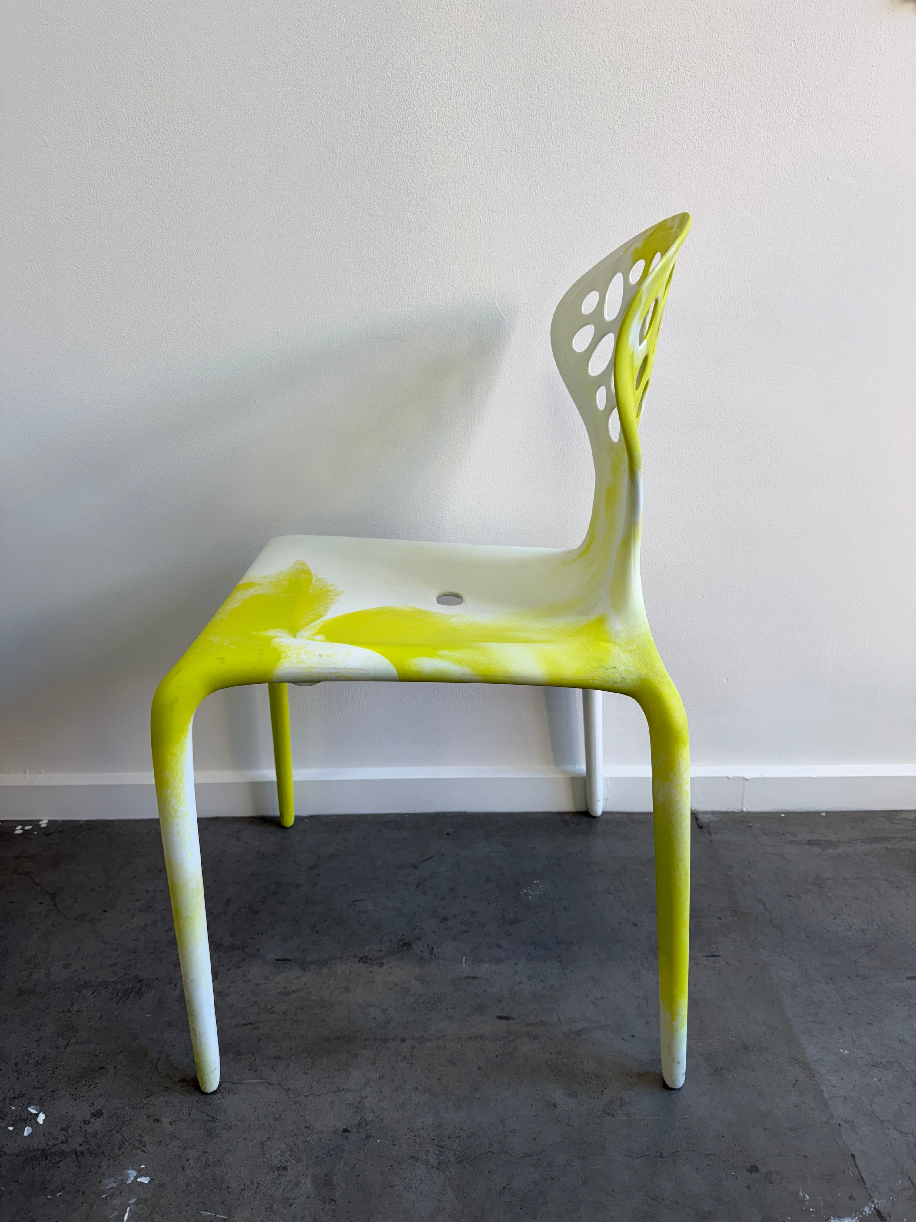 Moroso Supernatural Chair by Ross Lovegrove – Bi-Colour White/Yellow (2005)