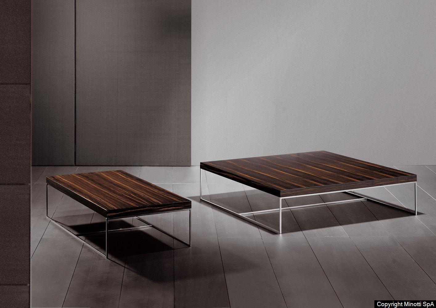 Minotti Calder Coffee Table – Marble Top / Metal Base