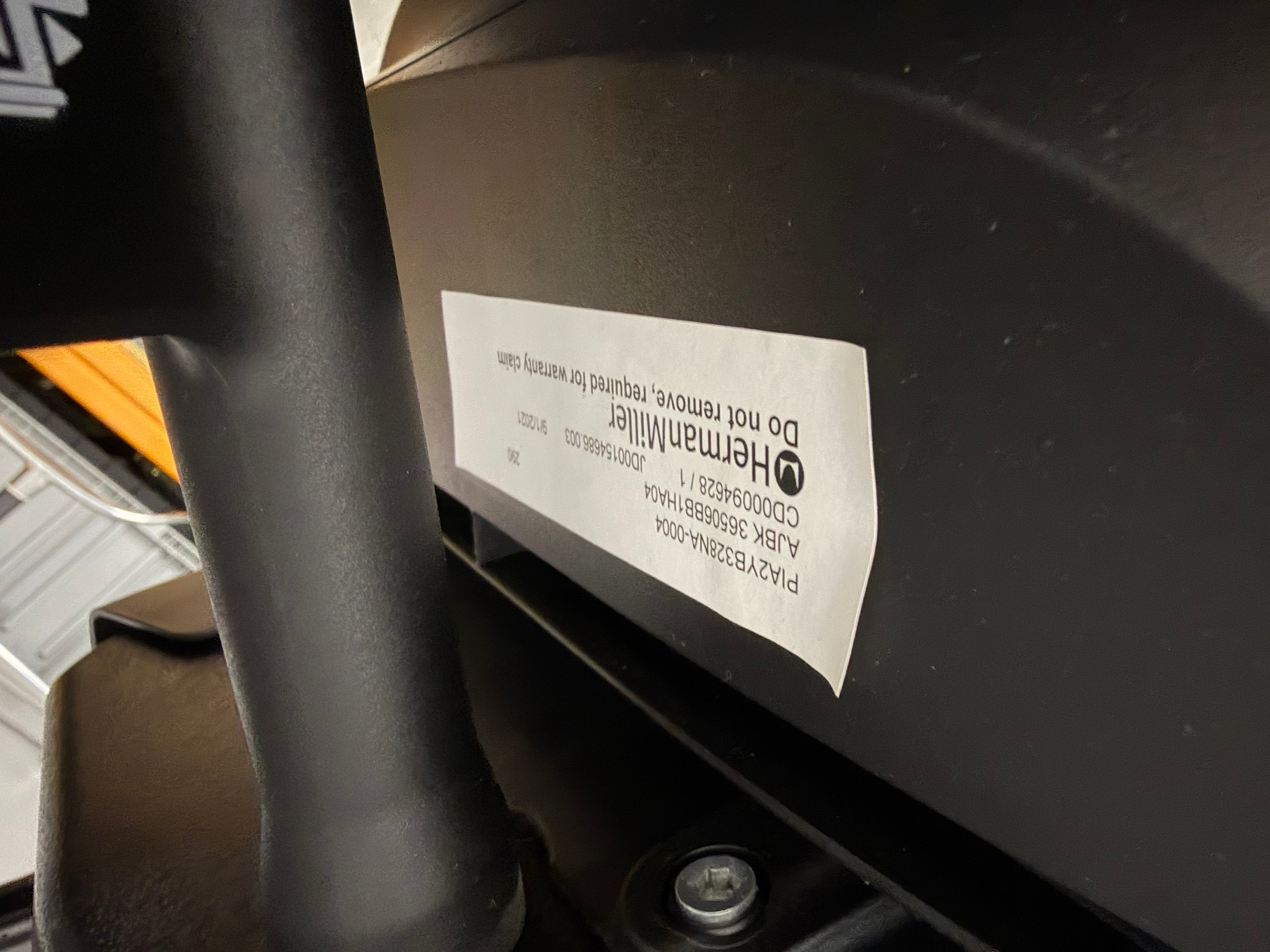 Herman Miller Verus Suspension Back Task Chair - No Arms