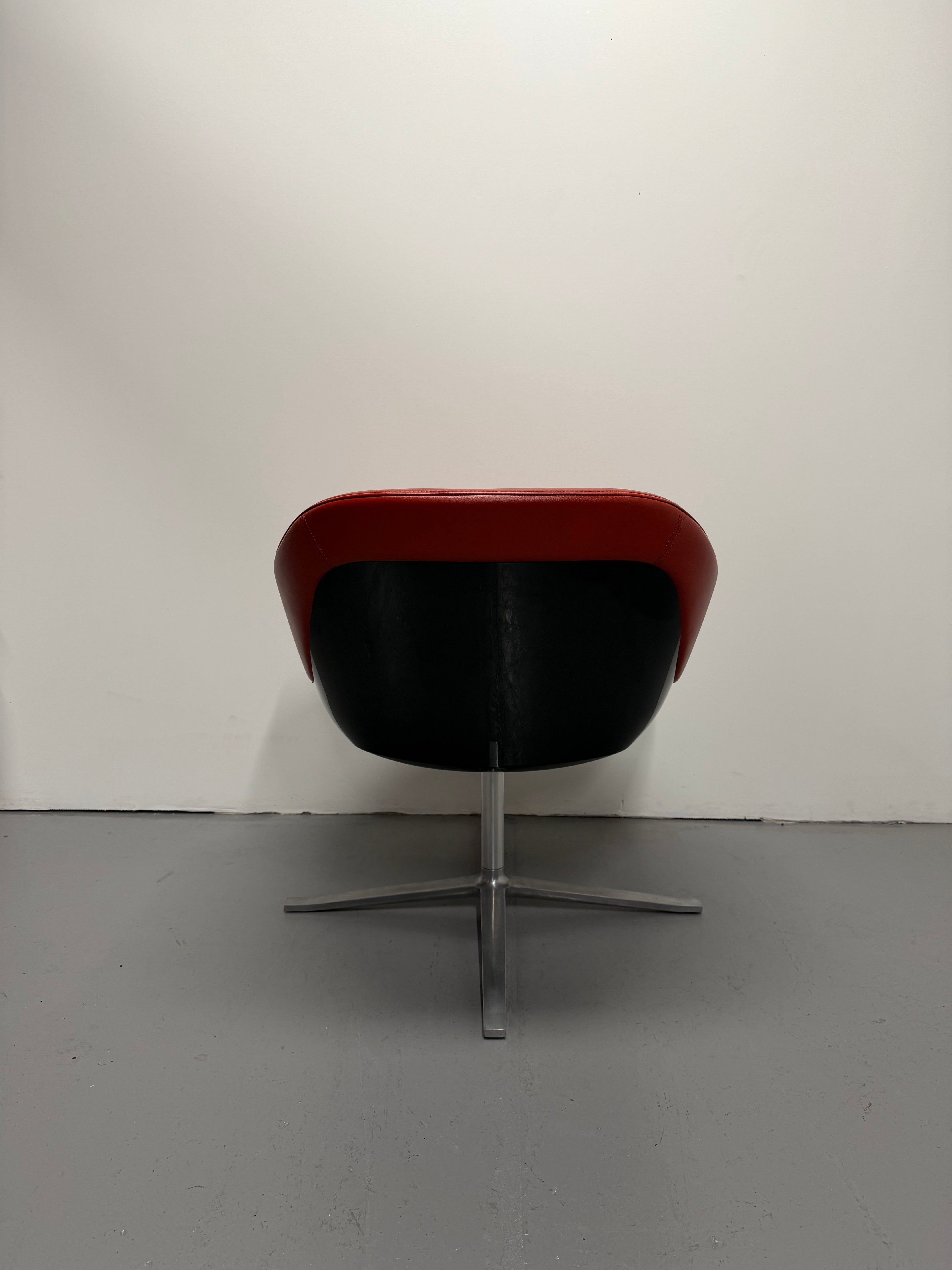Walter Knoll Turtle Chair – Red Leather