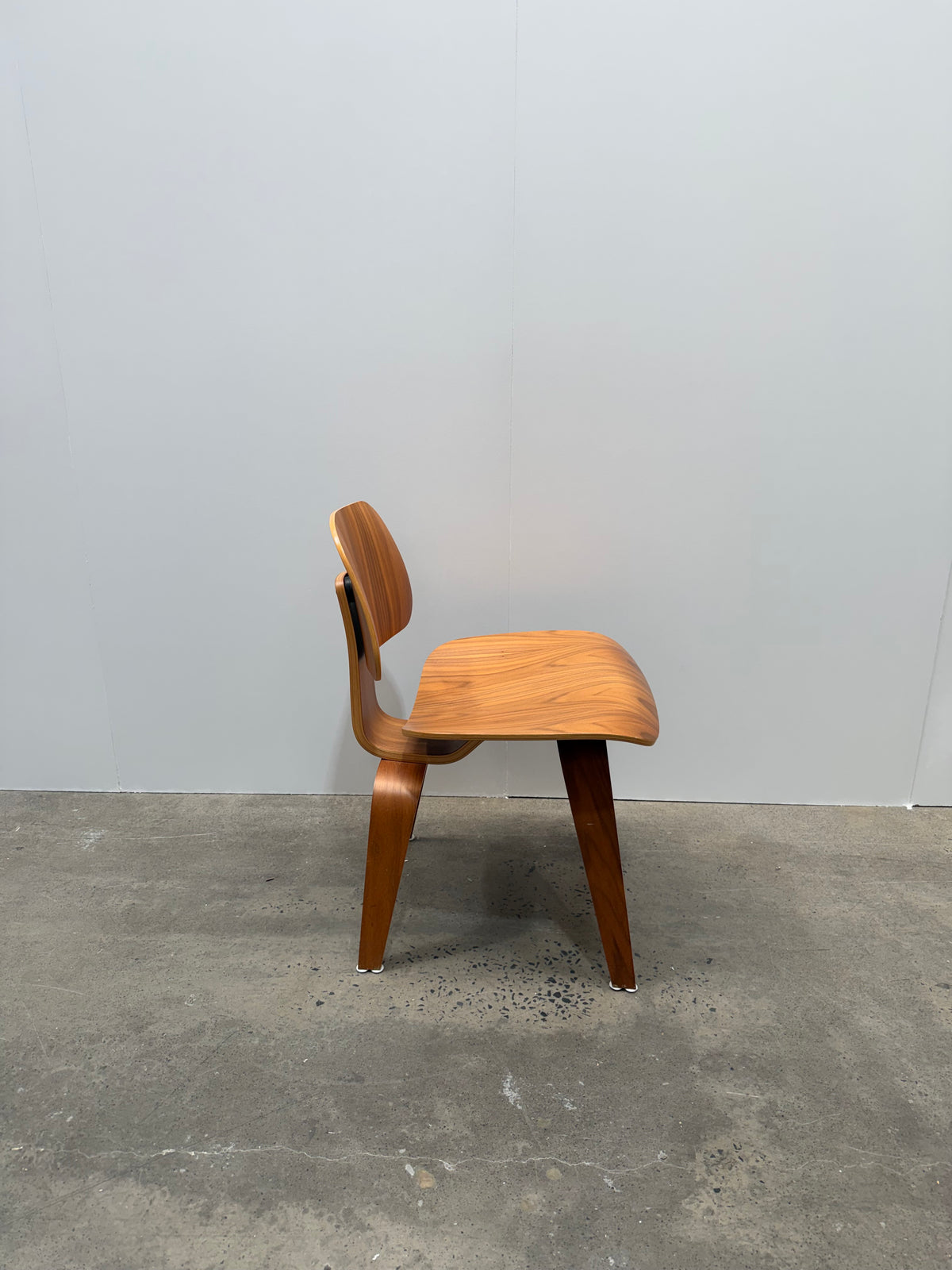 Authentic Eames DCW Molded Plywood Dining Chair - Walnut