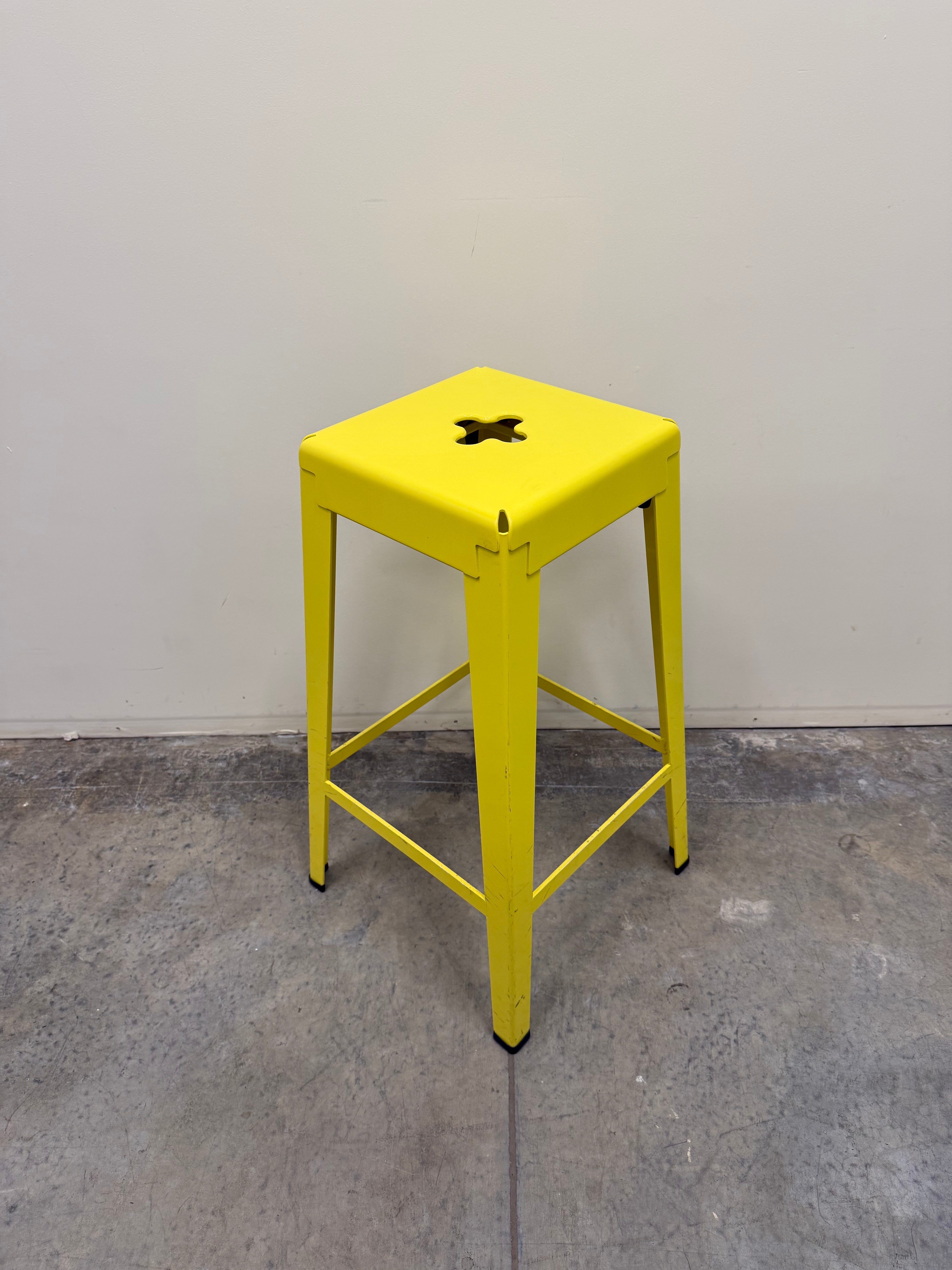 Tait Good One Barstool – Light Yellow Powder Coat Steel (Australian Made)
