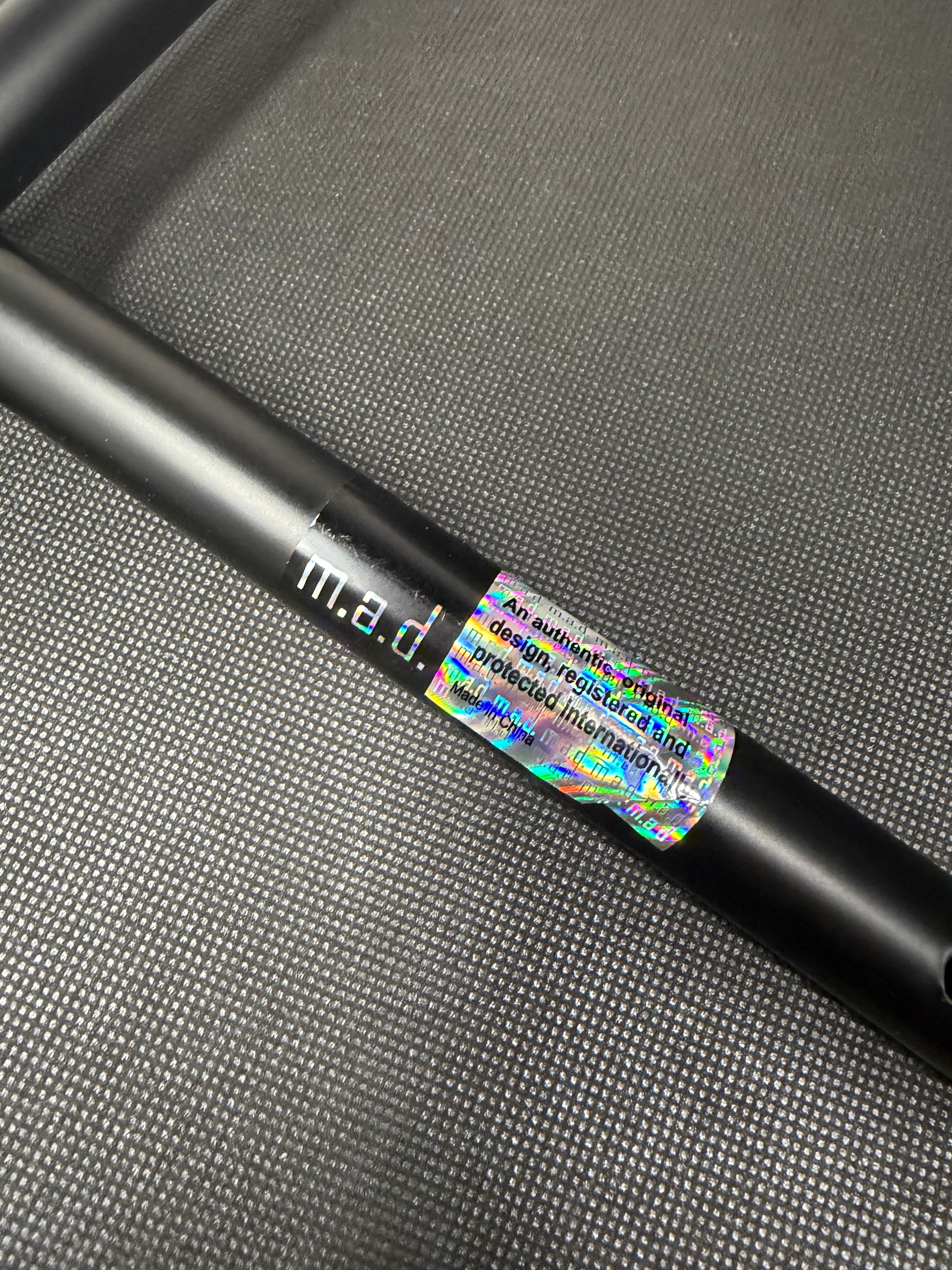 Platform Barstool by m.a.d – Tan Upholstered Seat