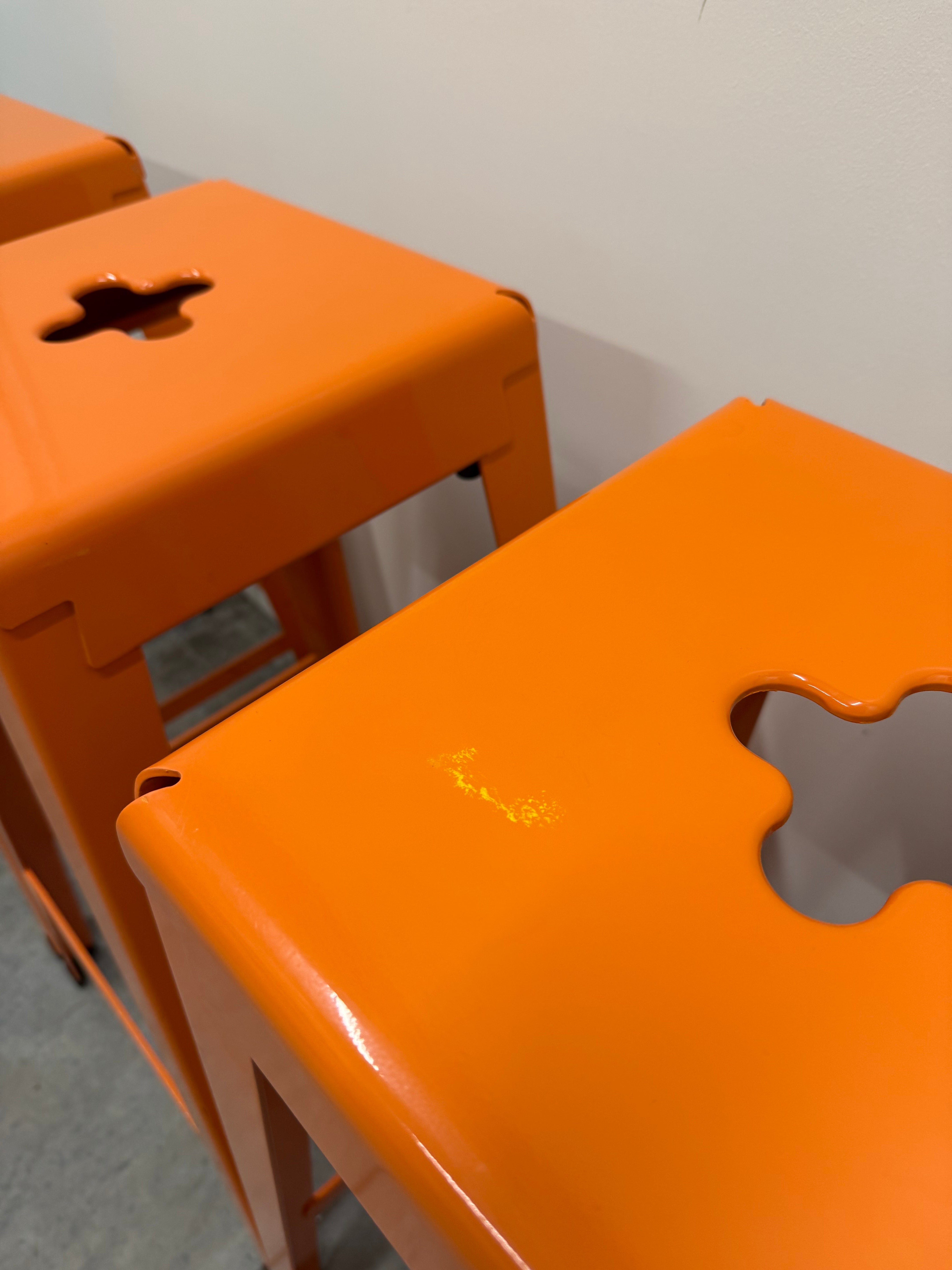 Tait Good One Barstool – Orange Powder Coat Steel (Australian Made)