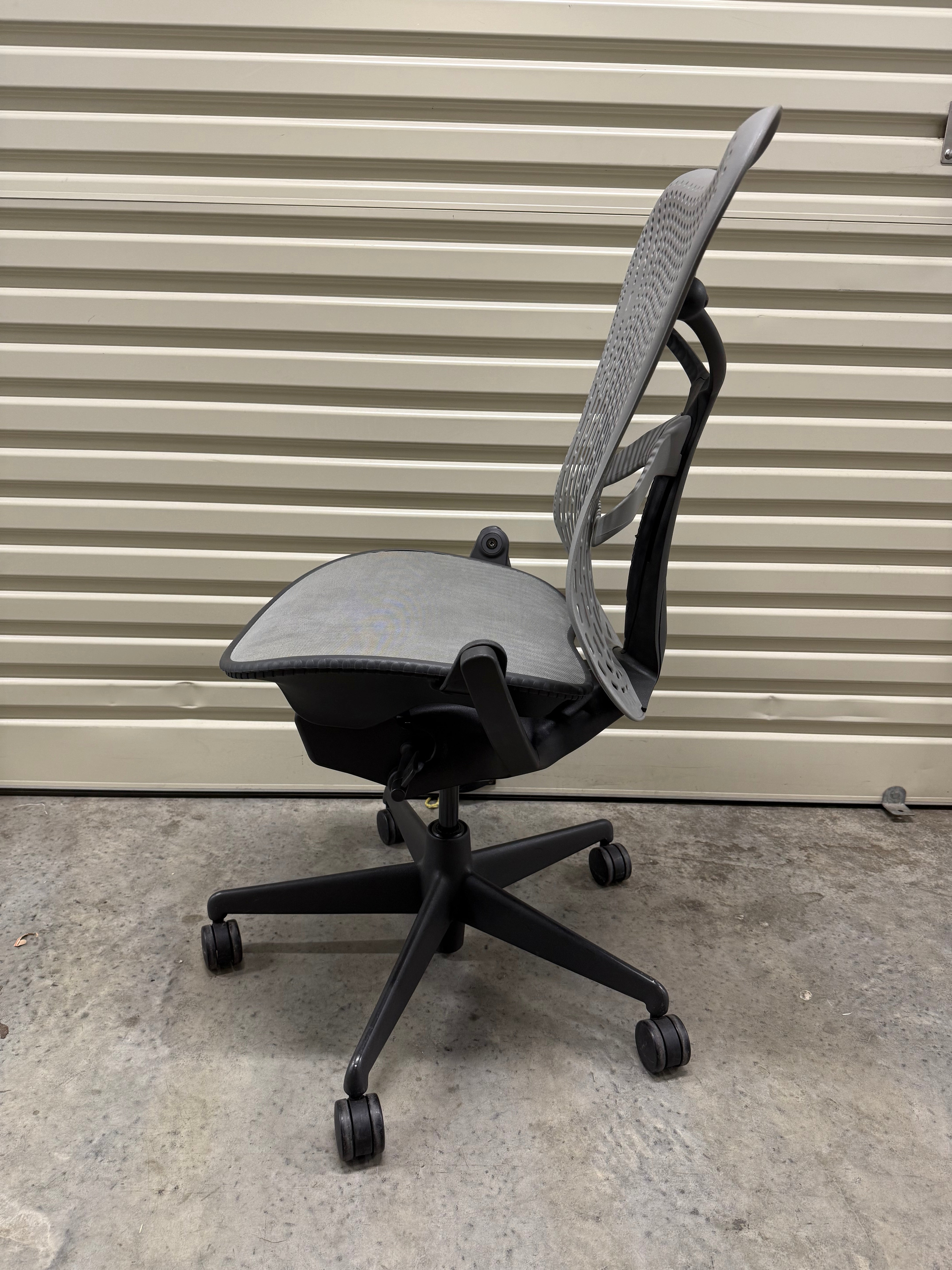 Herman Miller Mirra Office Chair - No Arms - Grey - Back tilt lock