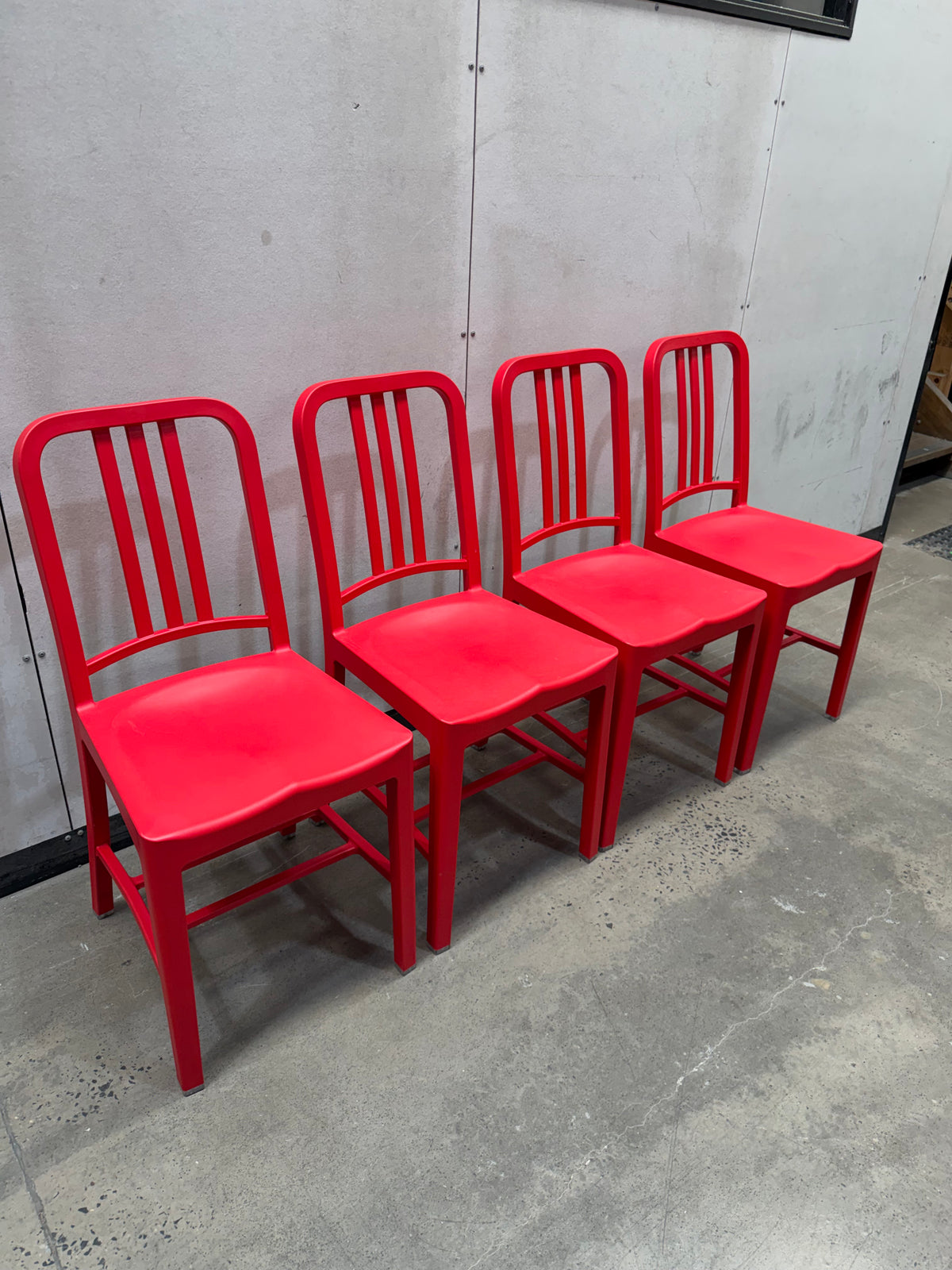 Emeco 111 Navy chair - Red