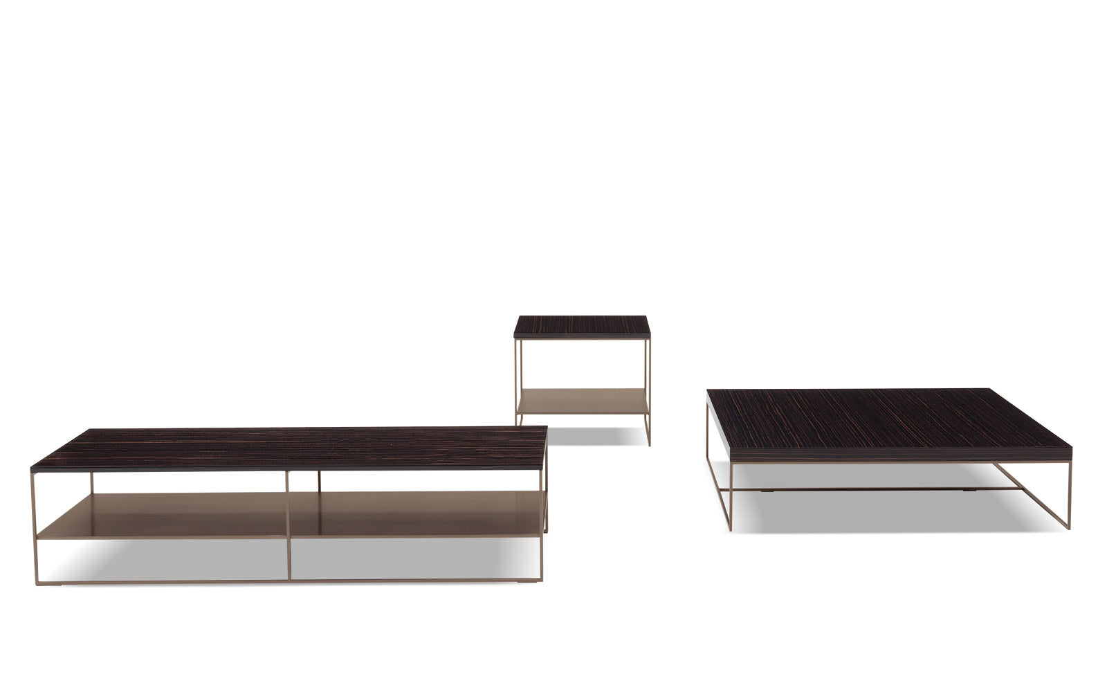 Minotti Calder Coffee Table – Marble Top / Metal Base