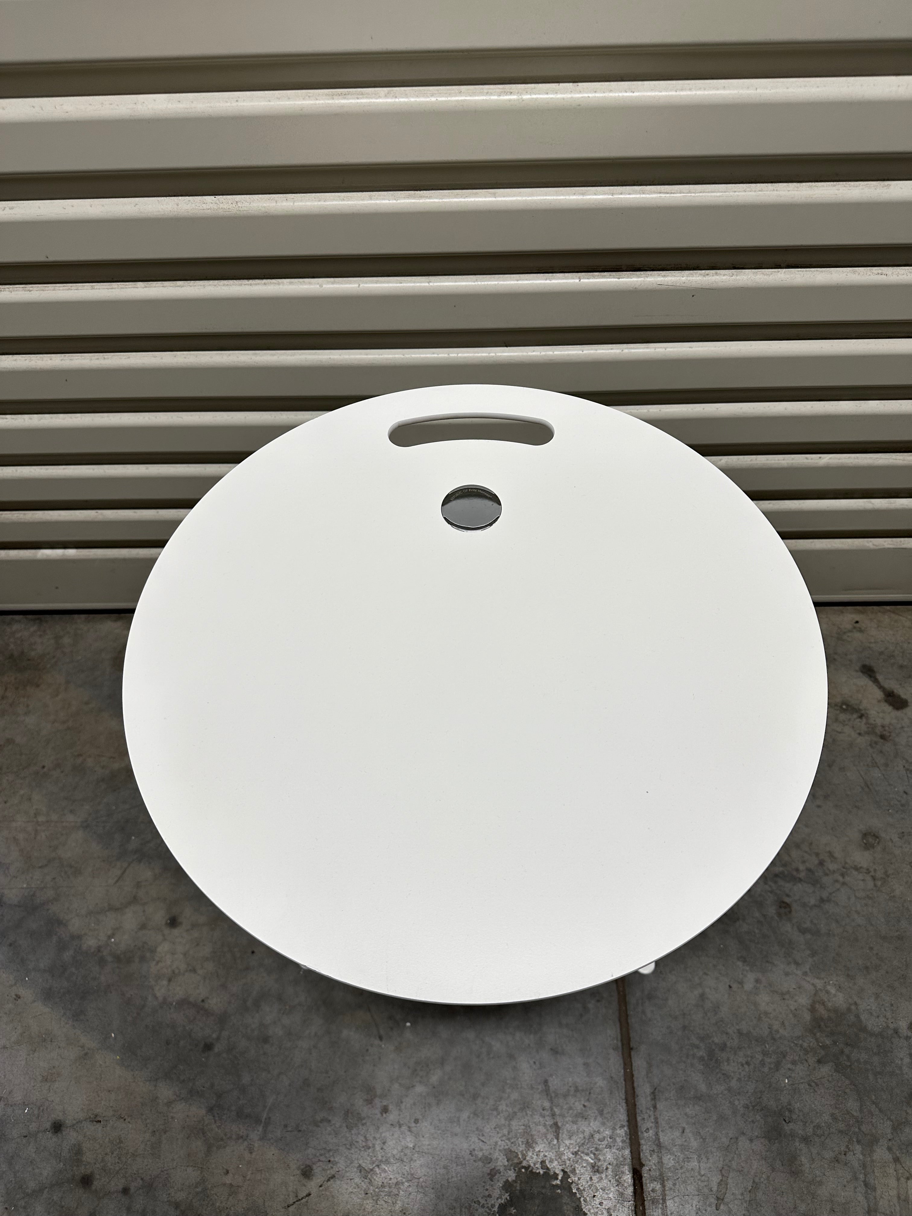 Fritz Hansen Little Friend Side Table – Fixed Height, White Melamine Top