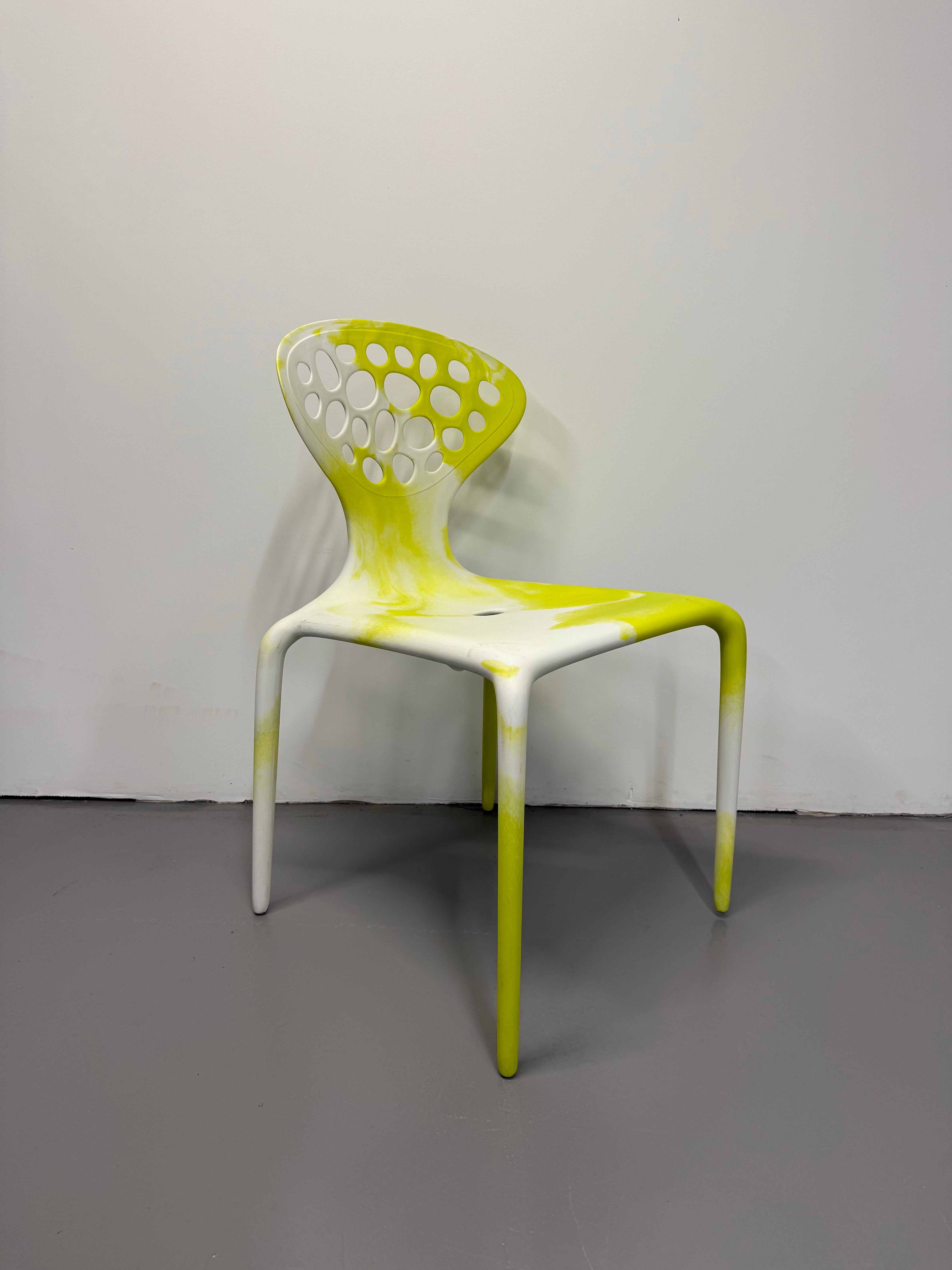 Moroso Supernatural Chair by Ross Lovegrove – Bi-Colour White/Yellow (2005)
