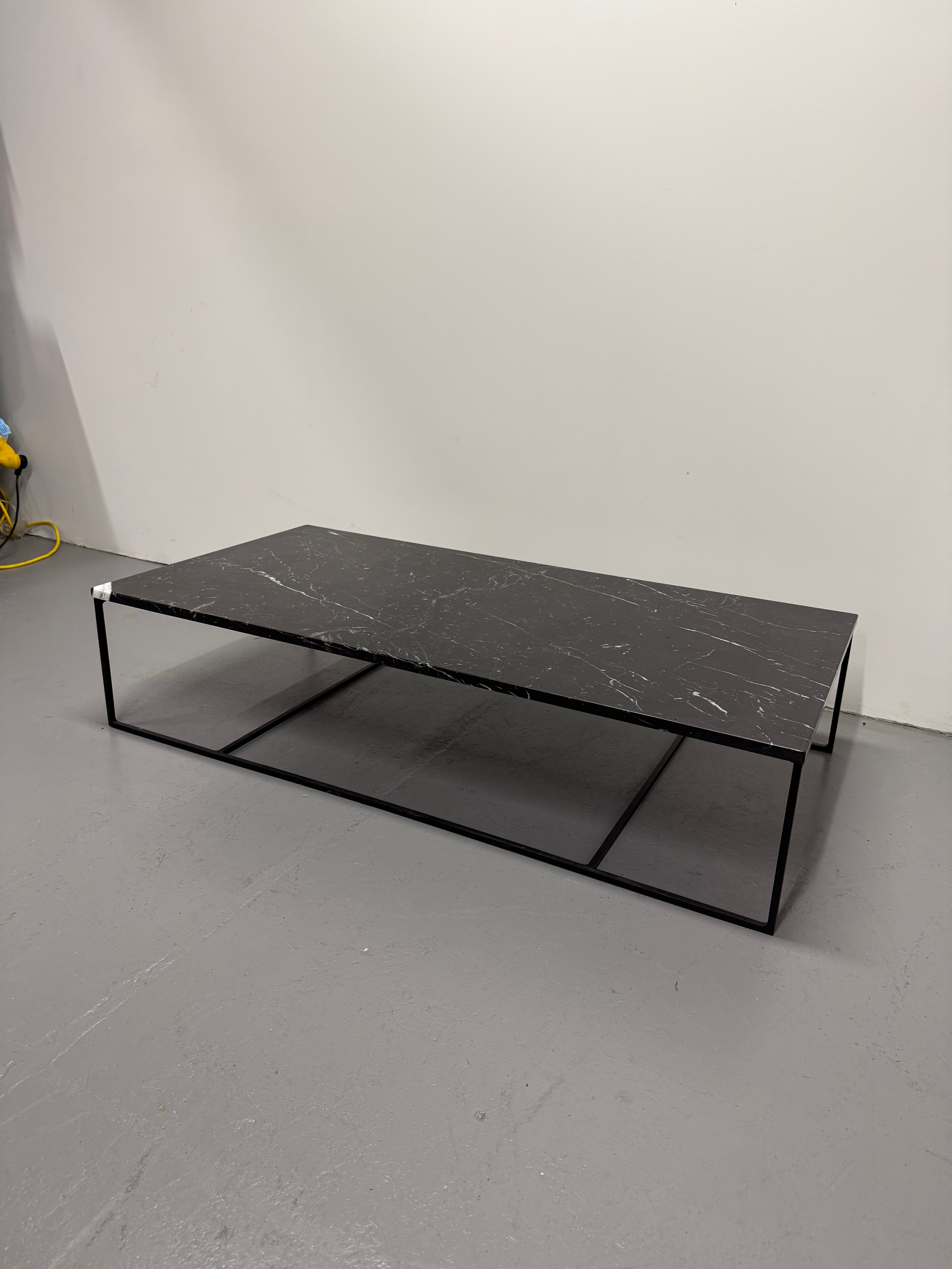 Minotti Calder Coffee Table – Marble Top / Metal Base