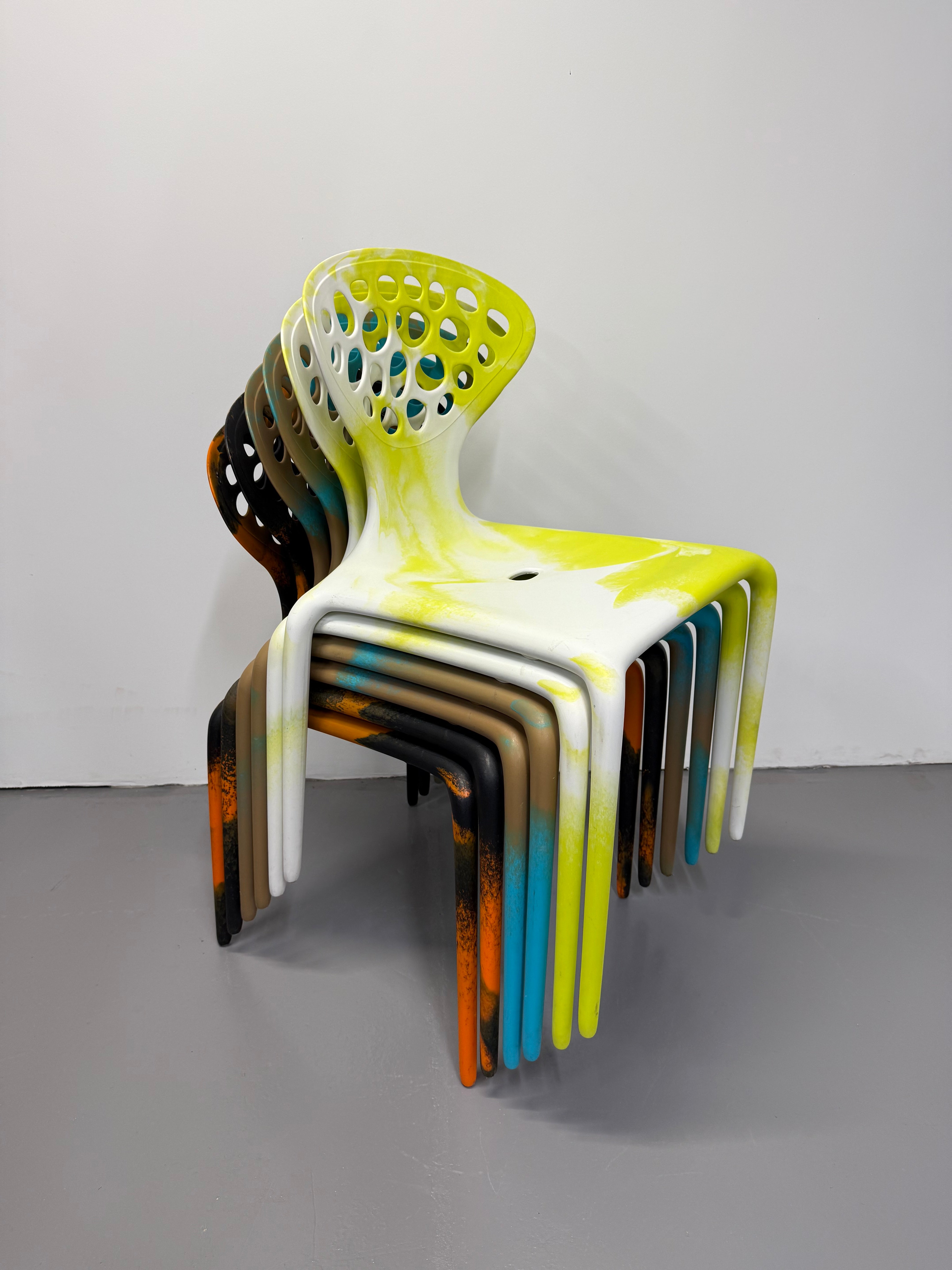 Moroso Supernatural Chair by Ross Lovegrove – Bi-Colour White/Yellow (2005)