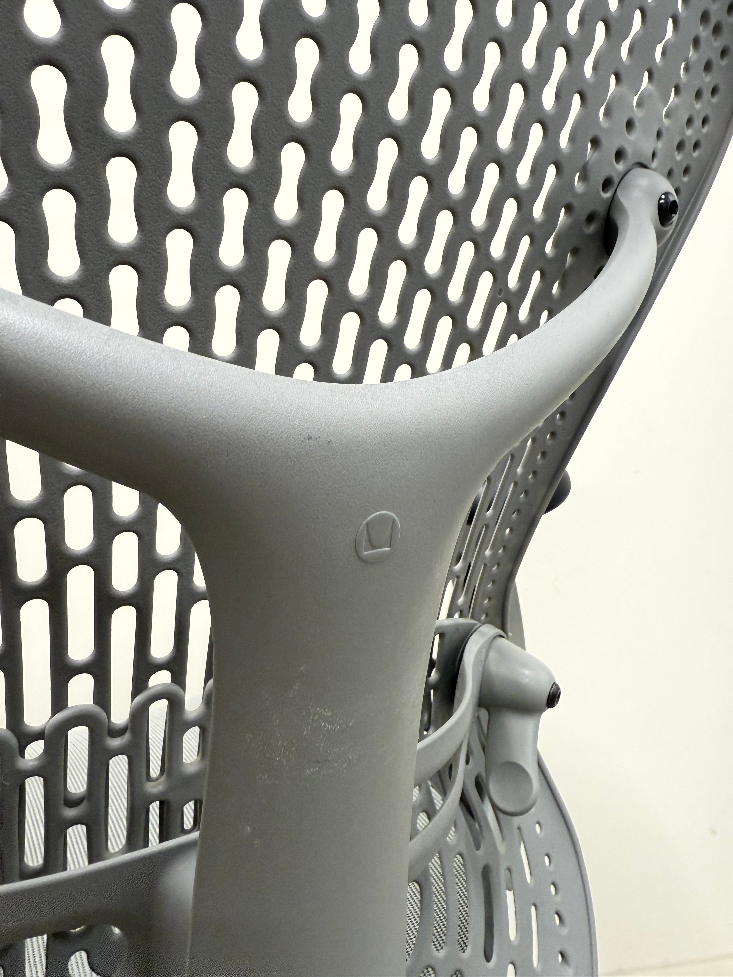 Herman Miller Mirra 1 Office Chair – Grey Seat & Back with Armrests
