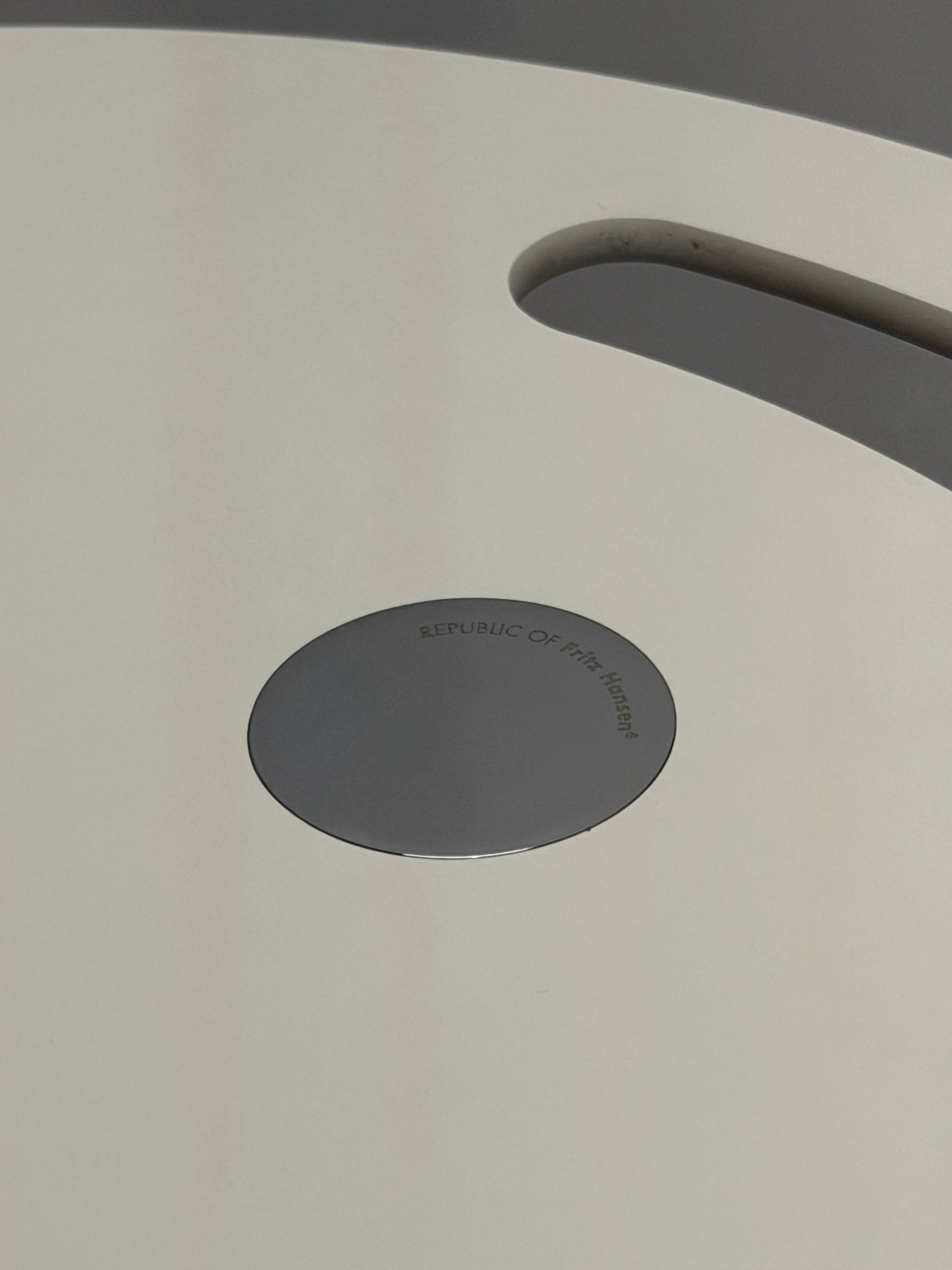 Fritz Hansen Little Friend Side Table – Fixed Height, White Melamine Top