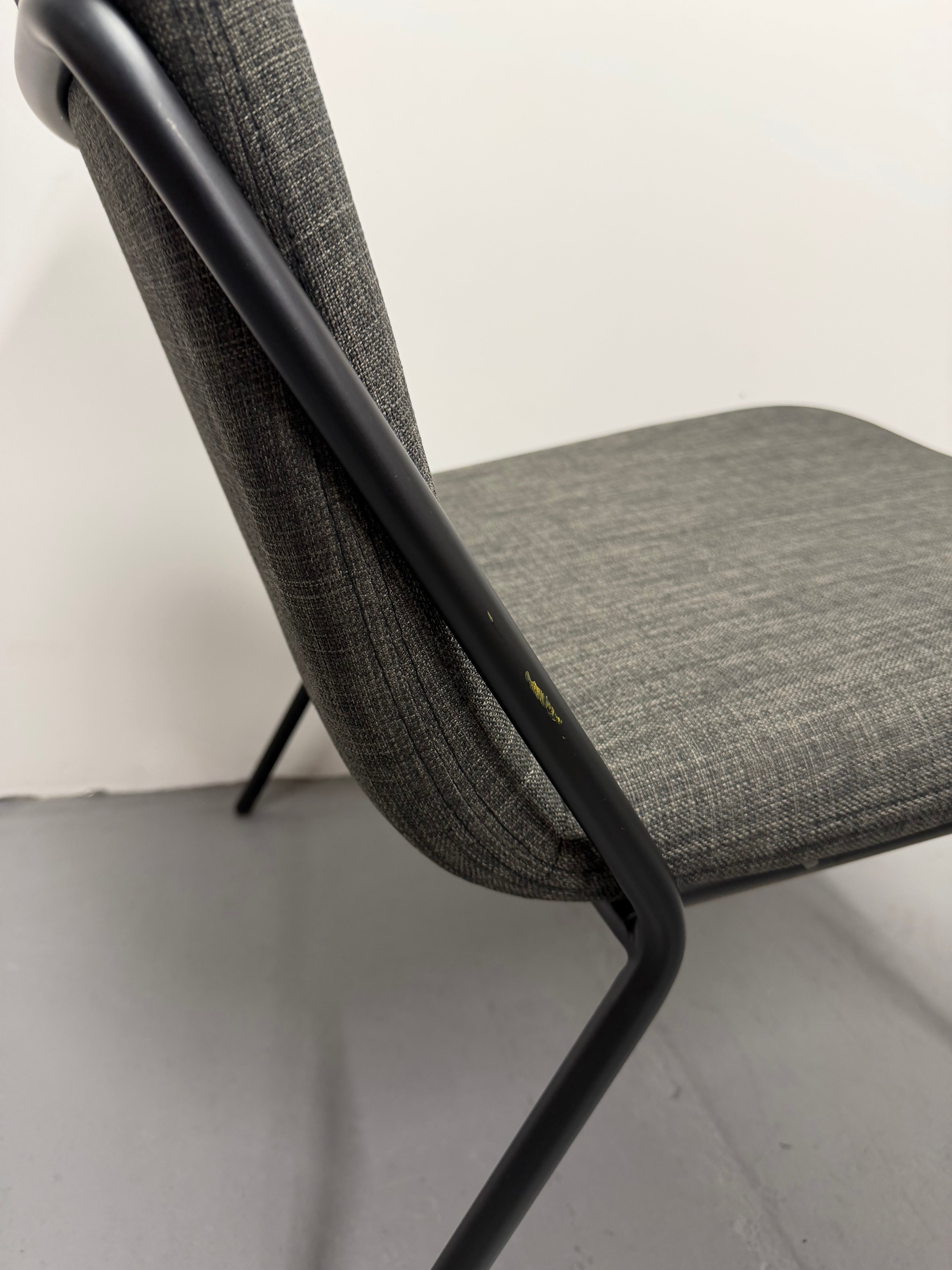 Sling Lounge Chair in Lead Grey Fabric by M.A.D Design | Ex-Showroom