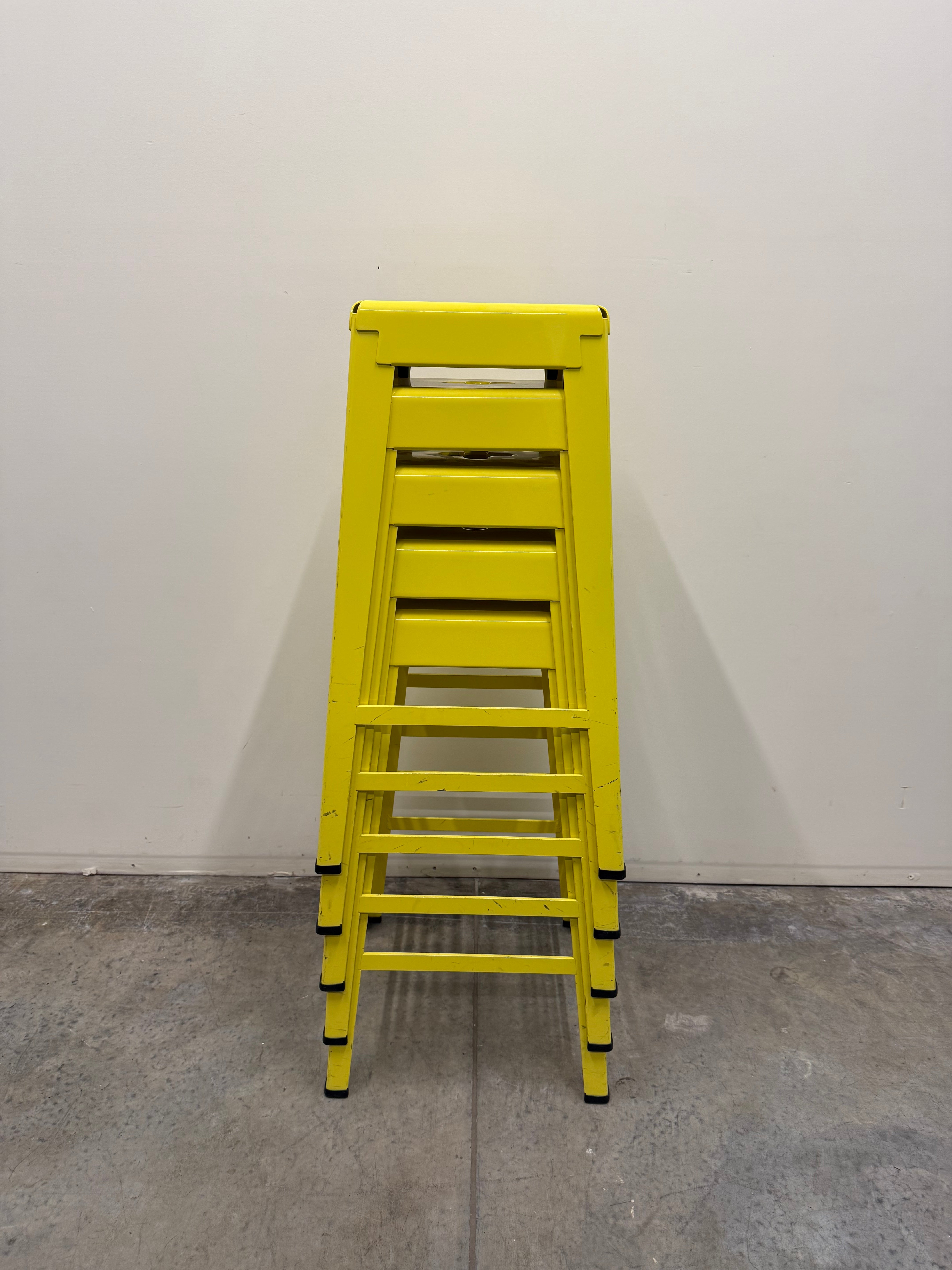 Tait Good One Barstool – Light Yellow Powder Coat Steel (Australian Made)