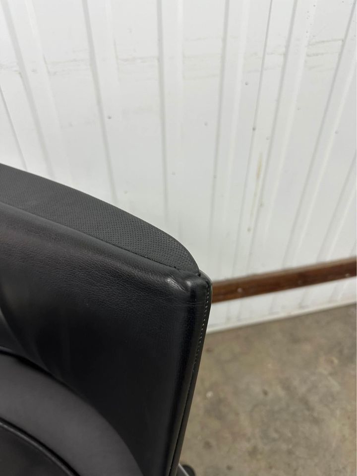 Wilkhahn Executive Office Chair Black Leather Modus 283/7 Office Swivel Task Chair