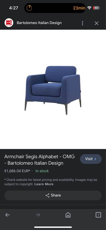 Segis Alphabet – OMG | Armchair designed by Roberto Romanello