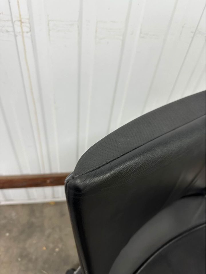 Wilkhahn Executive Office Chair Black Leather Modus 283/7 Office Swivel Task Chair