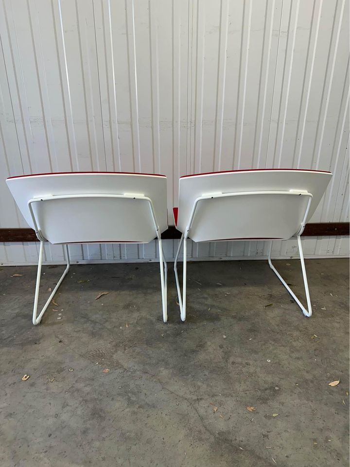 Kezu Oh! designer lounge chair / waiting room chair / sled chair - Red