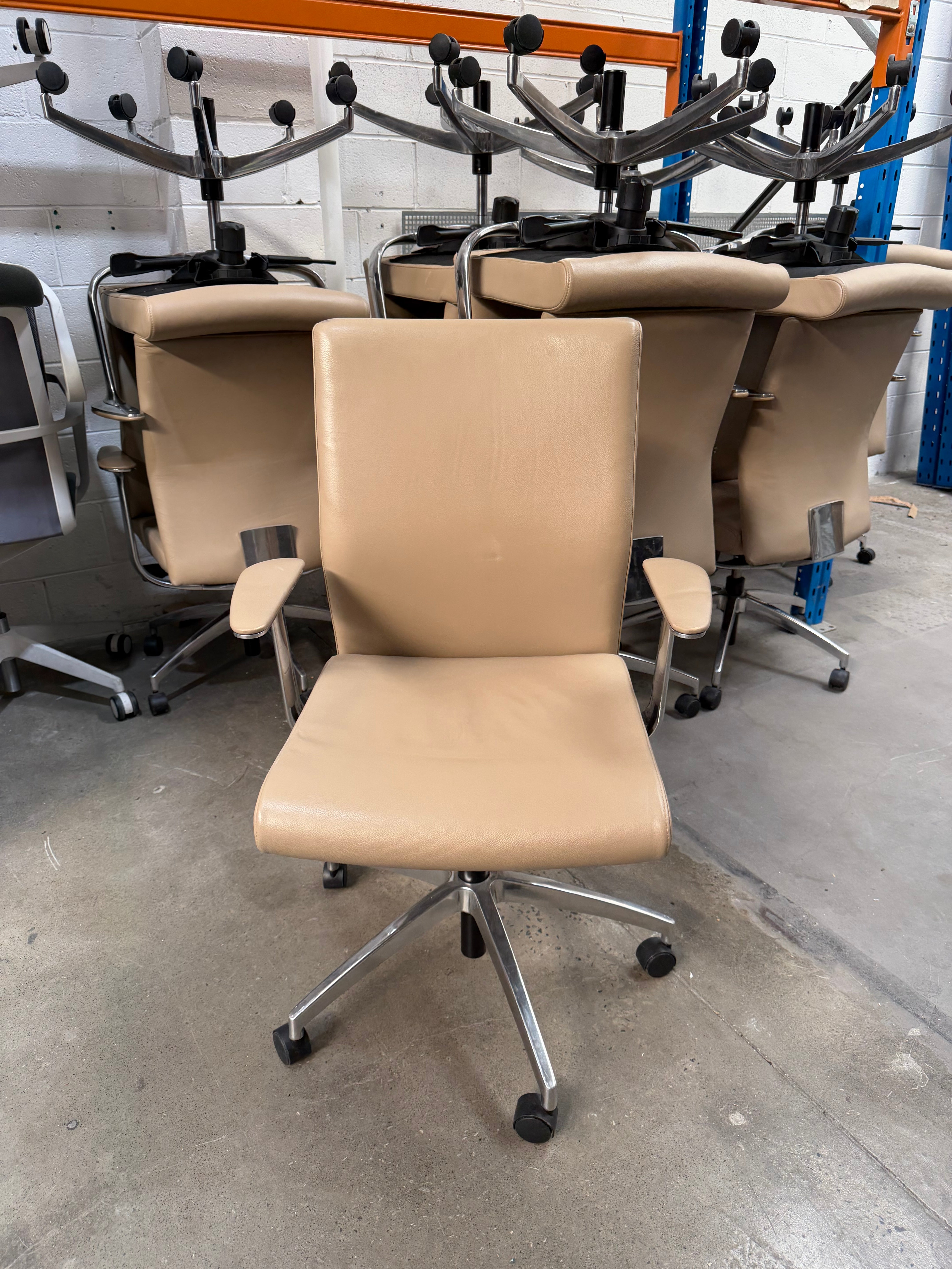Zenith Invention Medium Back Executive Boardroom Meeting Chair – Beige