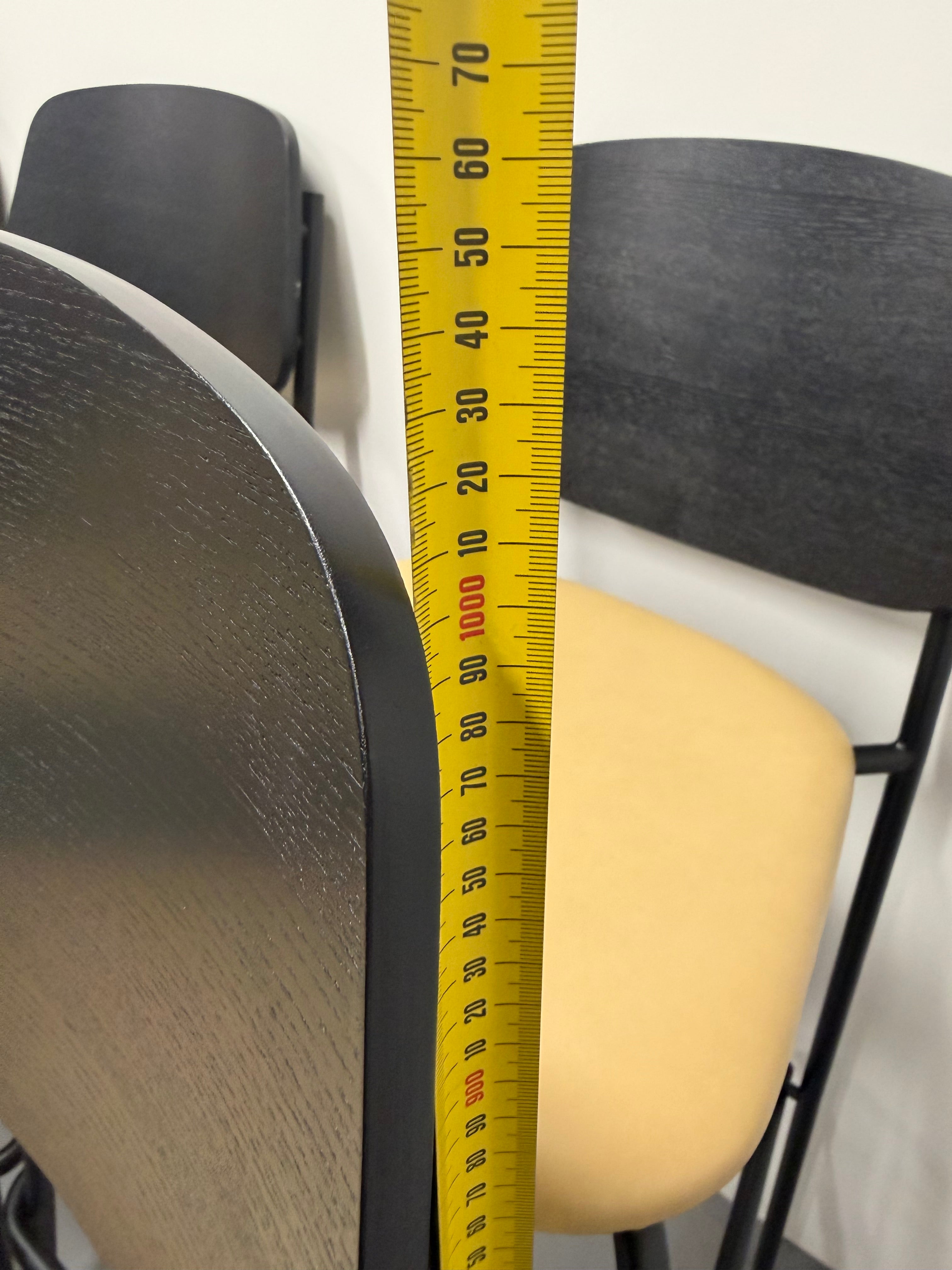 Platform Barstool by m.a.d – Tan Upholstered Seat