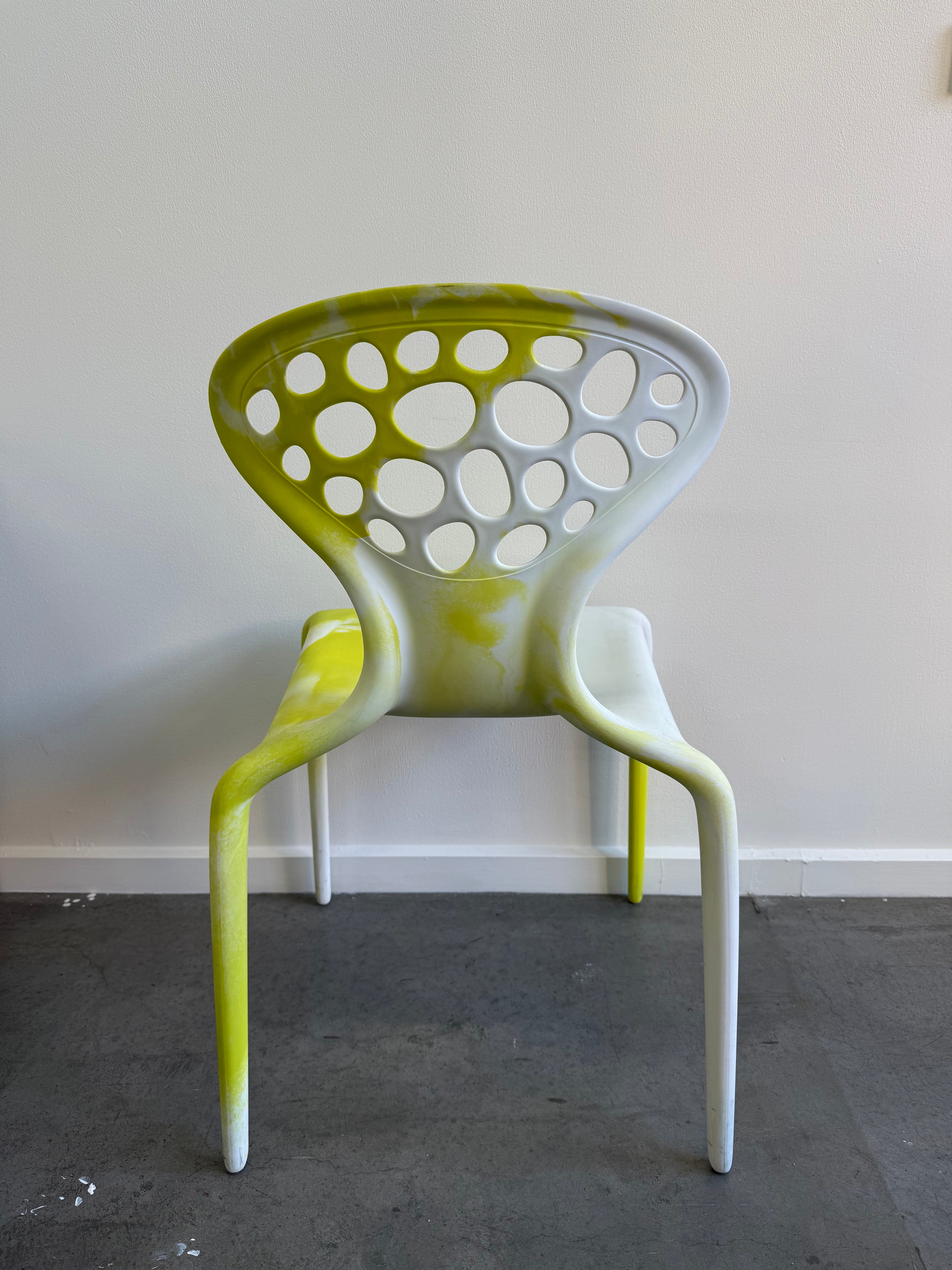 Moroso Supernatural Chair by Ross Lovegrove – Bi-Colour White/Yellow (2005)