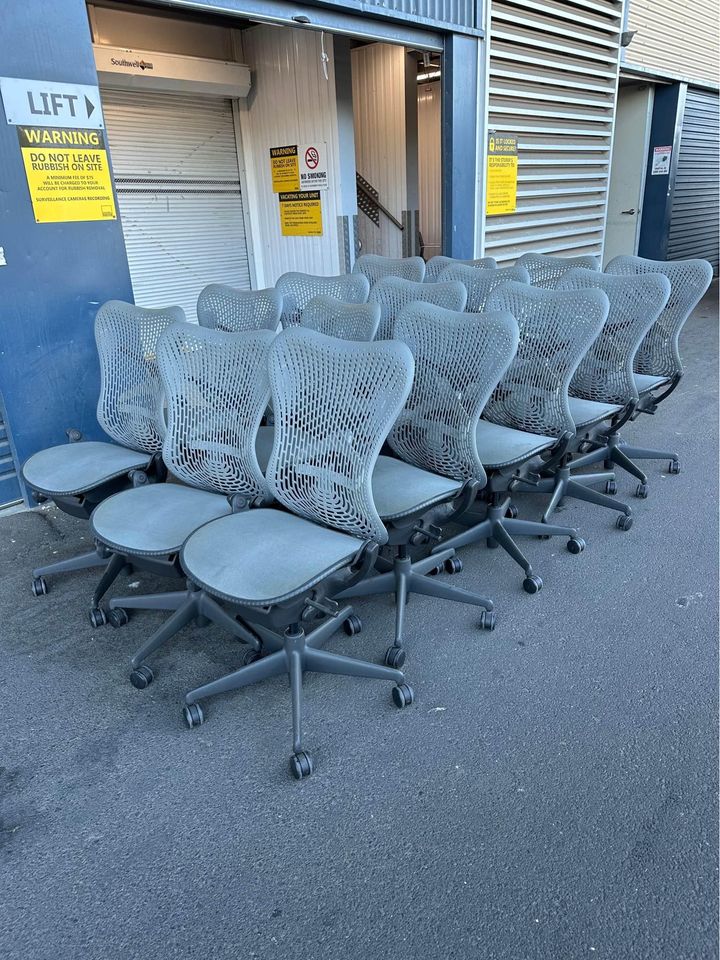 Herman Miller Mirra Office Chair - No Arms - Grey - Back tilt lock