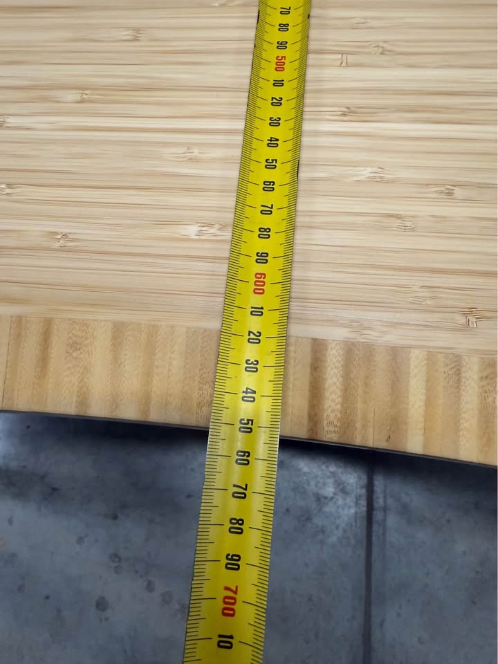 Straight Desk with Bamboo Top - 1800 x 750