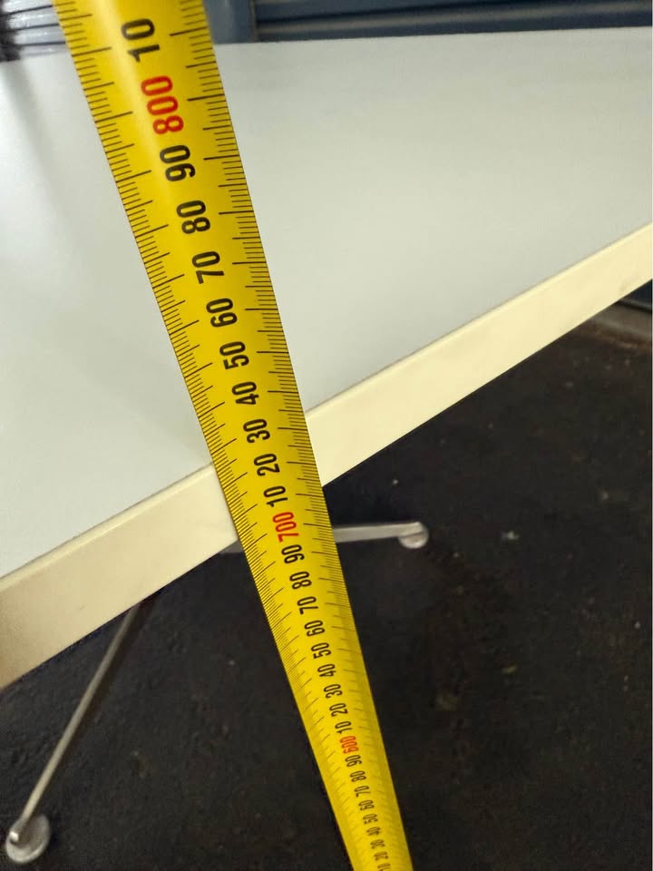 Large White Office Boardroom Table - 2400x1200mm