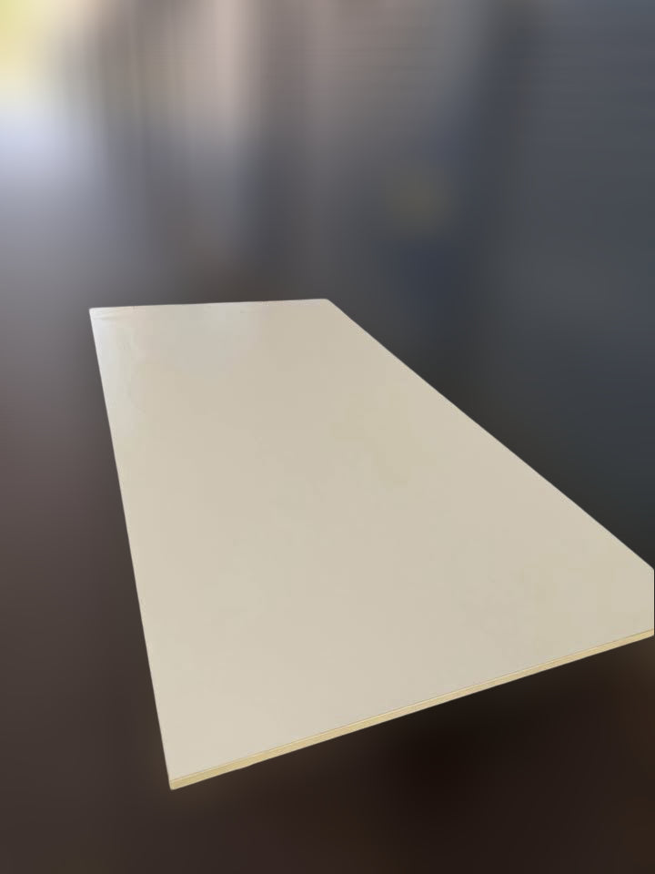 Large White Office Boardroom Table - 2400x1200mm