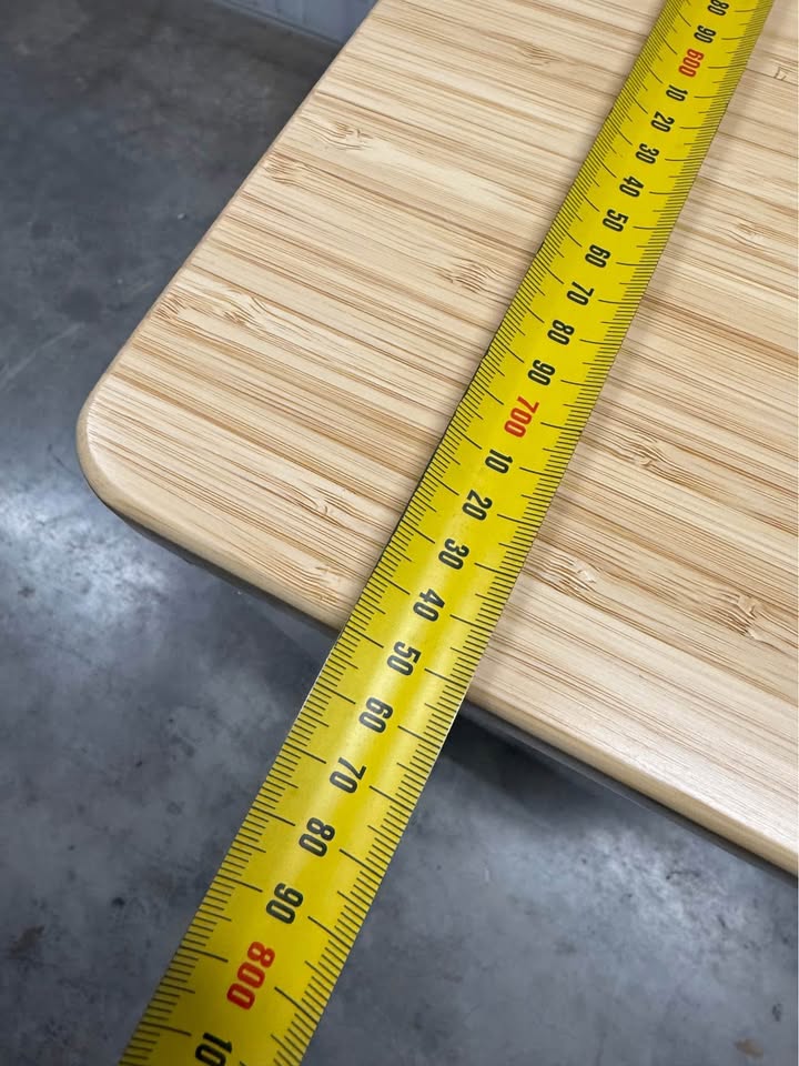 Straight Desk with Bamboo Top - 1800 x 750