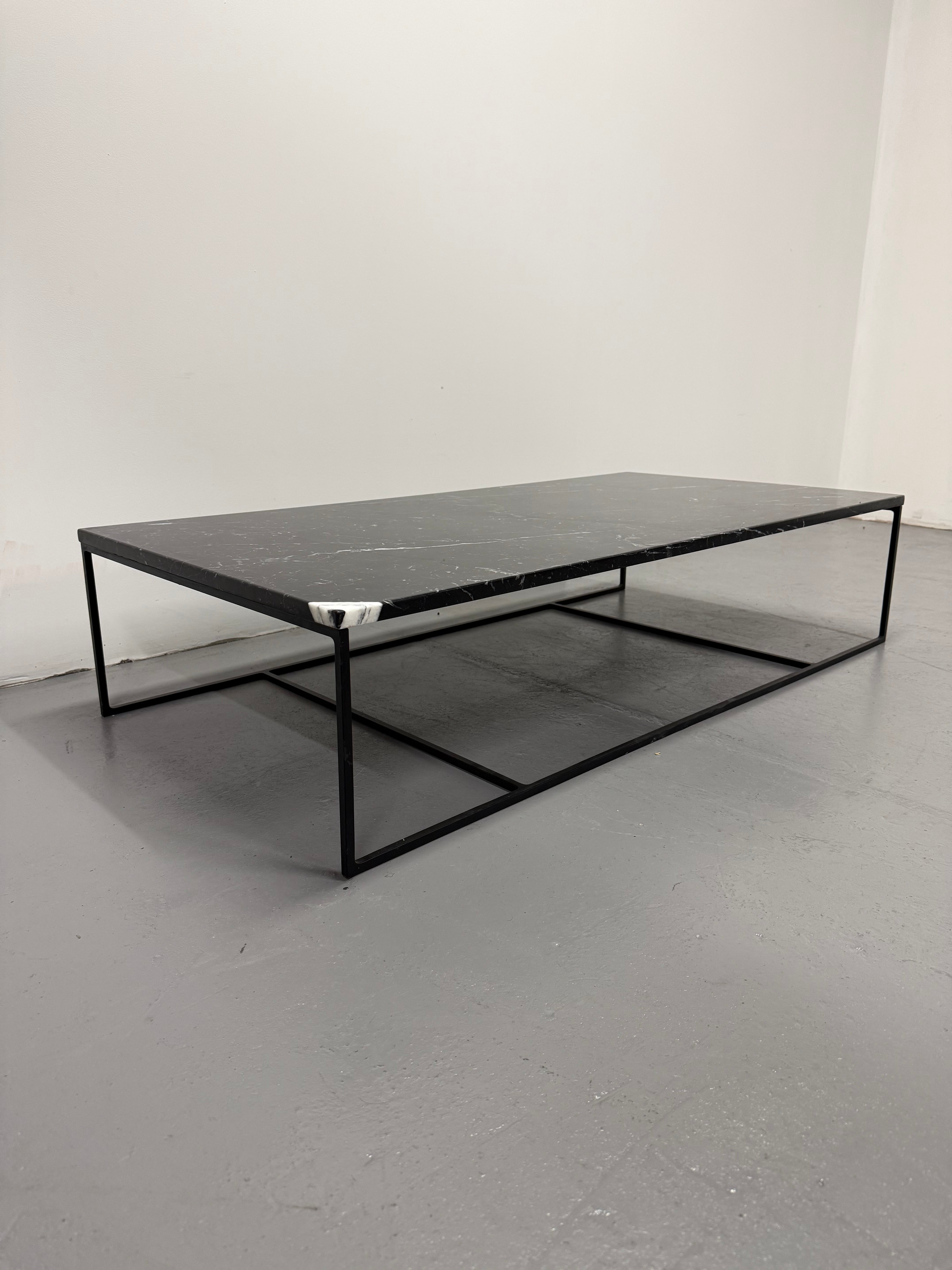Minotti Calder Coffee Table – Marble Top / Metal Base