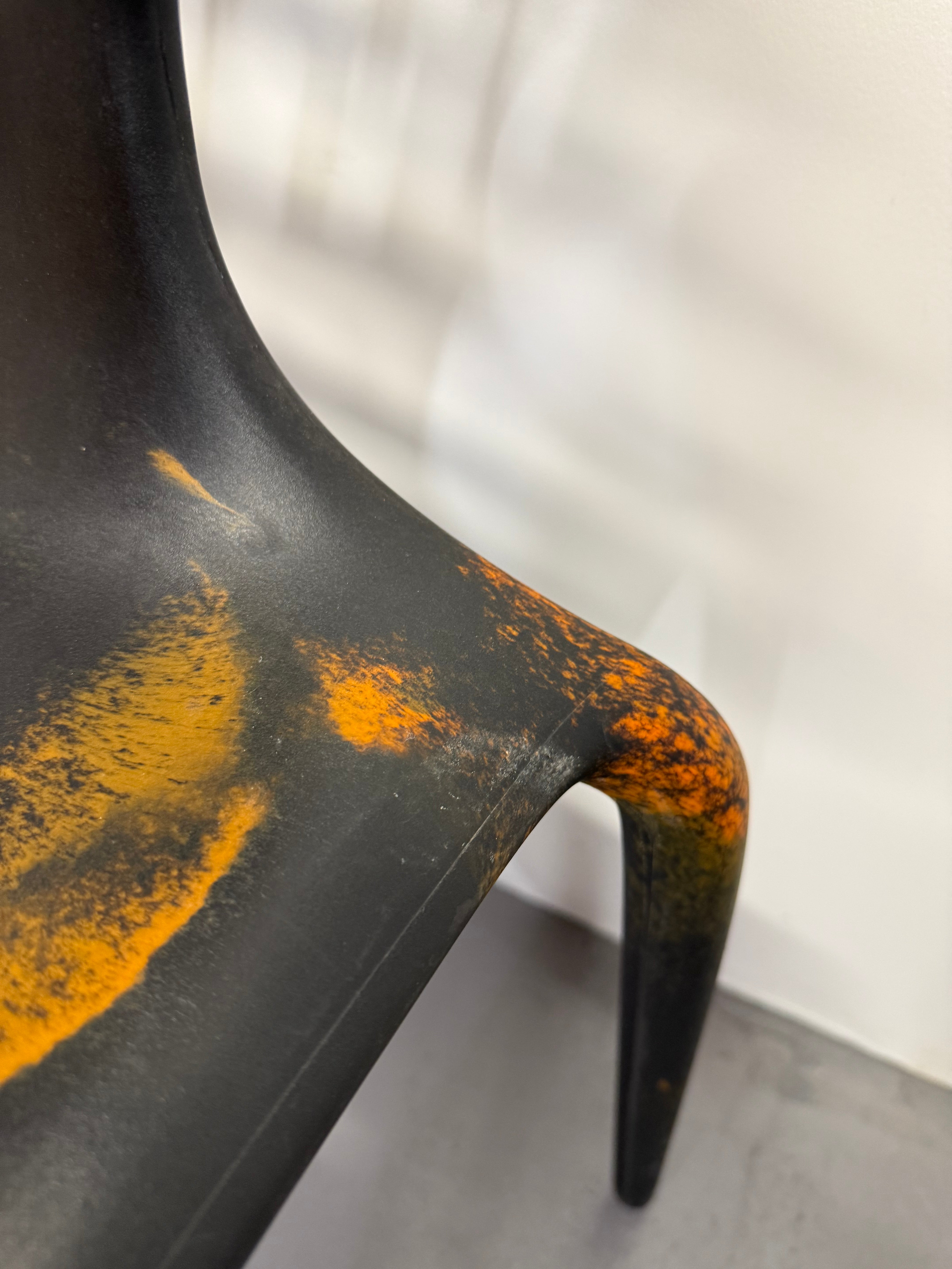 Moroso Supernatural Chair by Ross Lovegrove – Bi-Colour Black/Orange (2005)