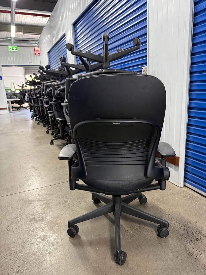 Steelcase Leap V2 Ergonomic Office Chair – Black with Arms