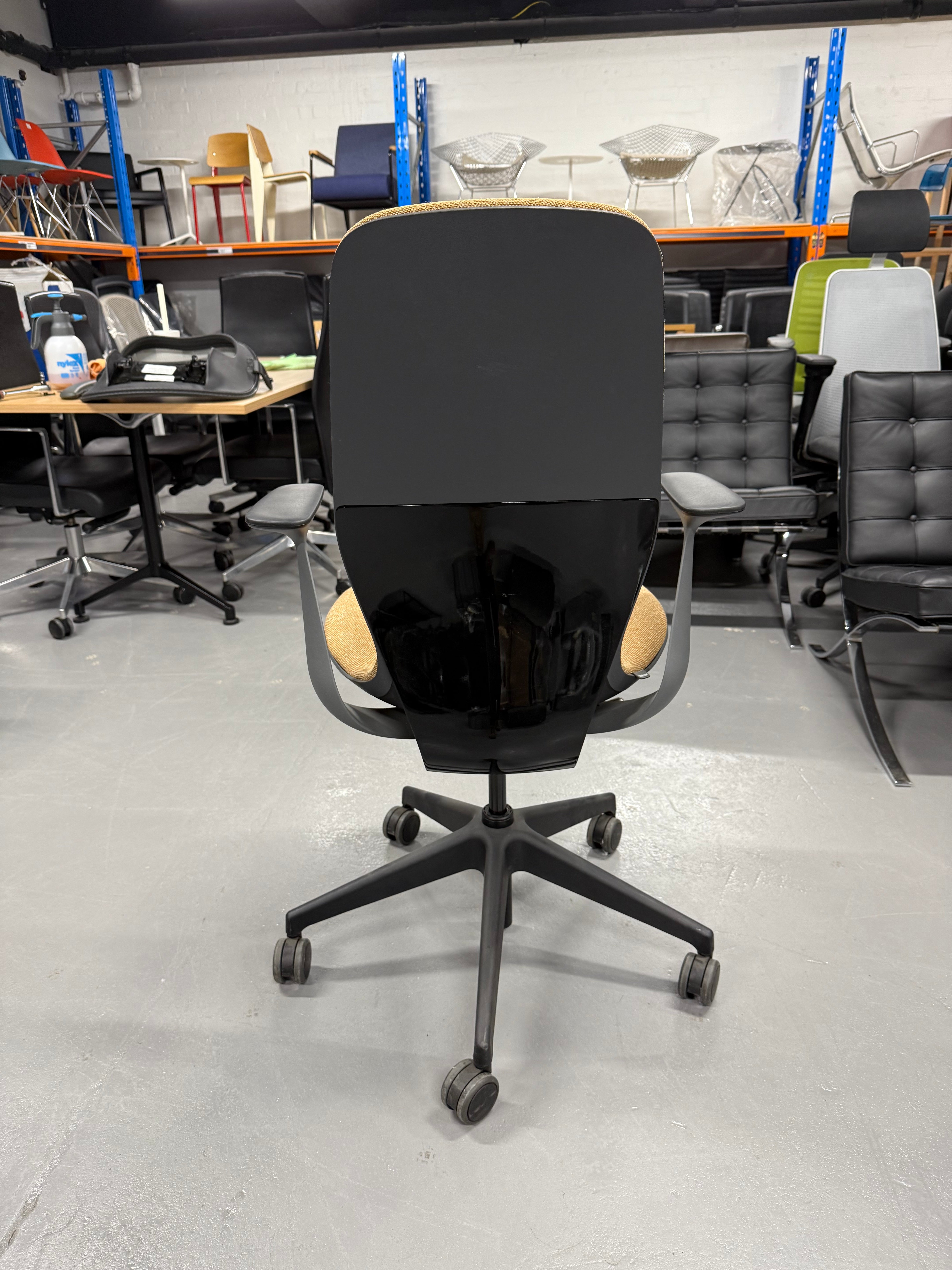 Steelcase SILQ Ergonomic Office Chair – Yellow Fabric