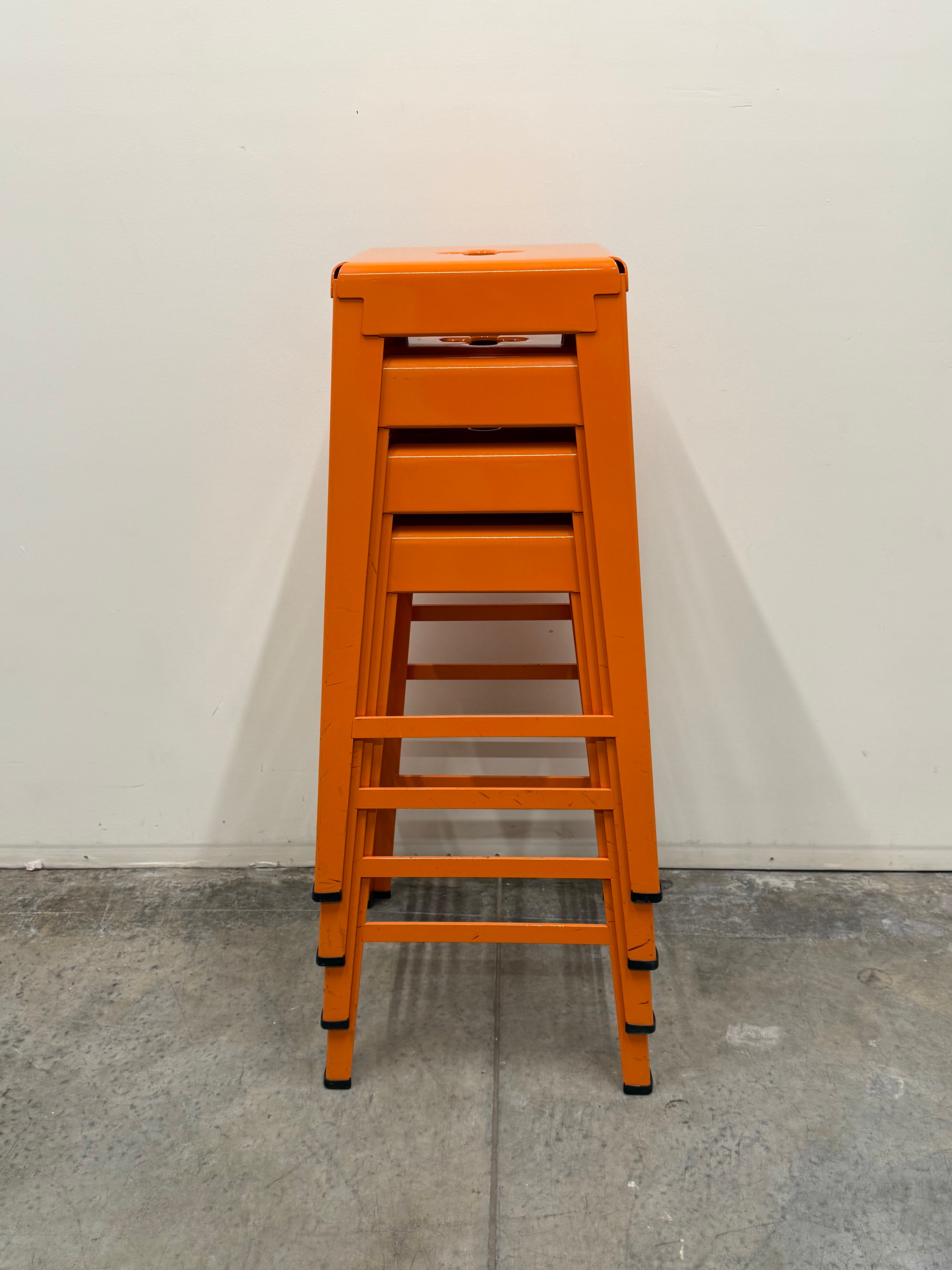 Tait Good One Barstool – Orange Powder Coat Steel (Australian Made)