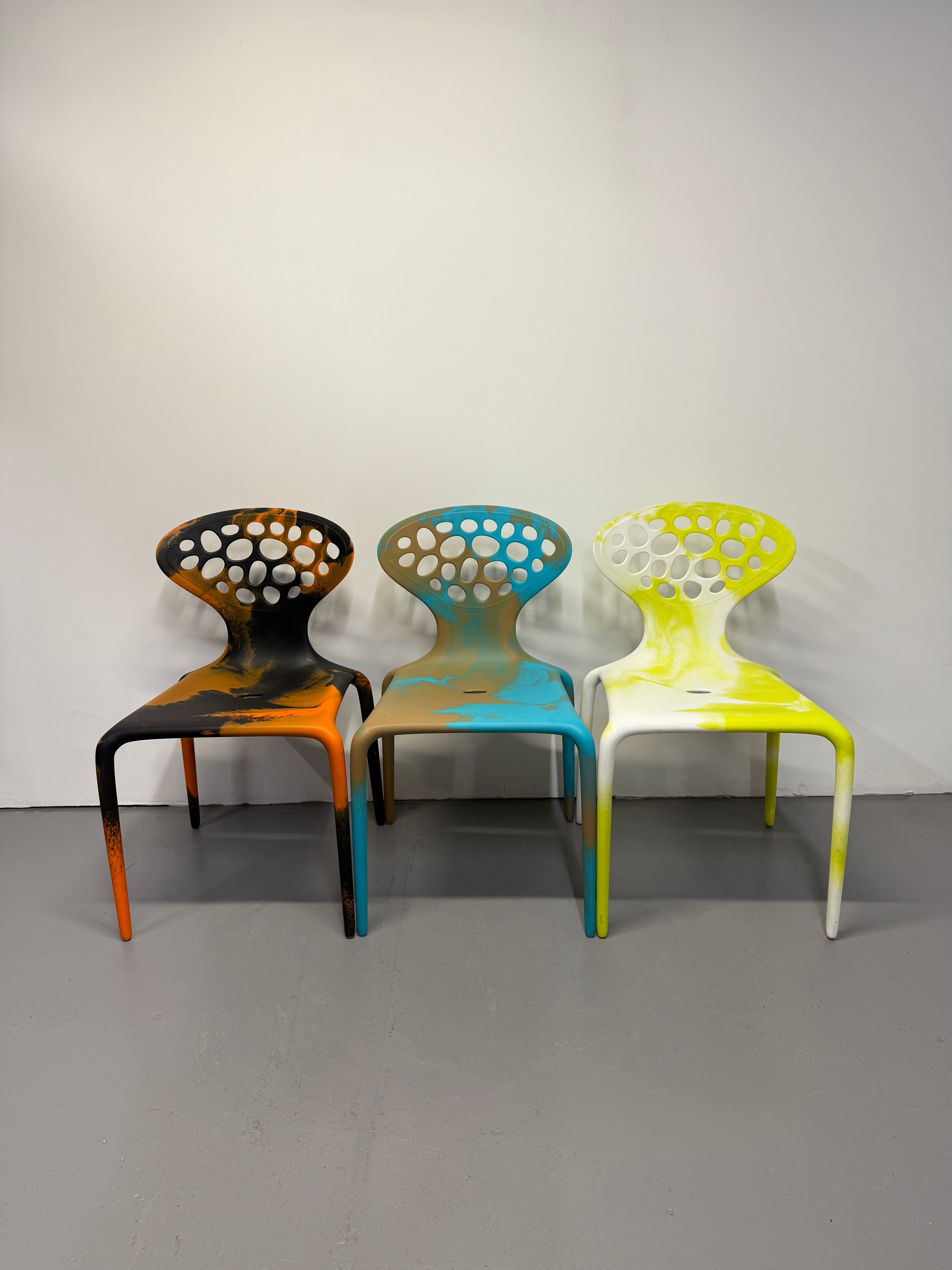 Moroso Supernatural Chair by Ross Lovegrove – Bi-Colour White/Yellow (2005)