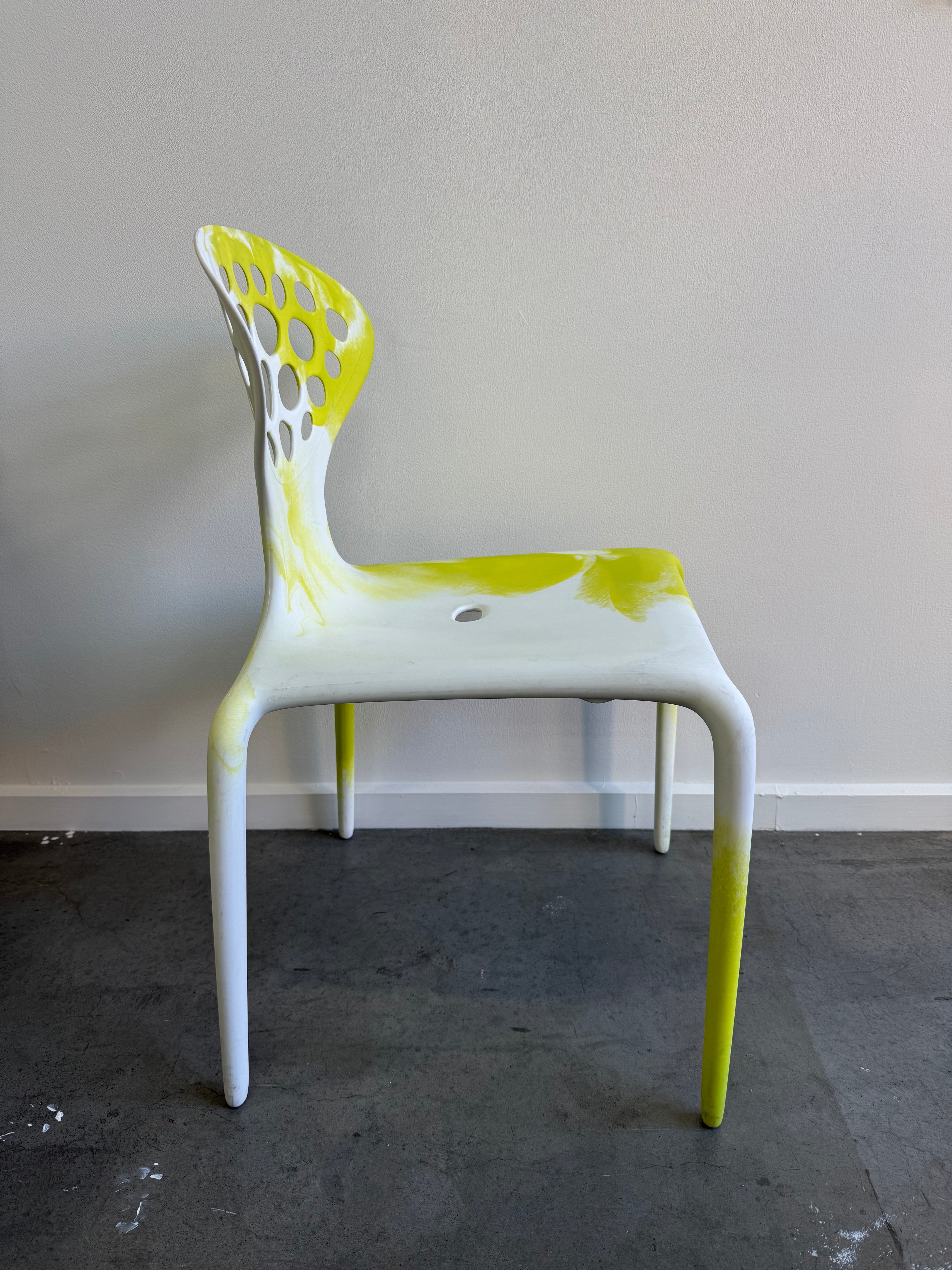 Moroso Supernatural Chair by Ross Lovegrove – Bi-Colour White/Yellow (2005)