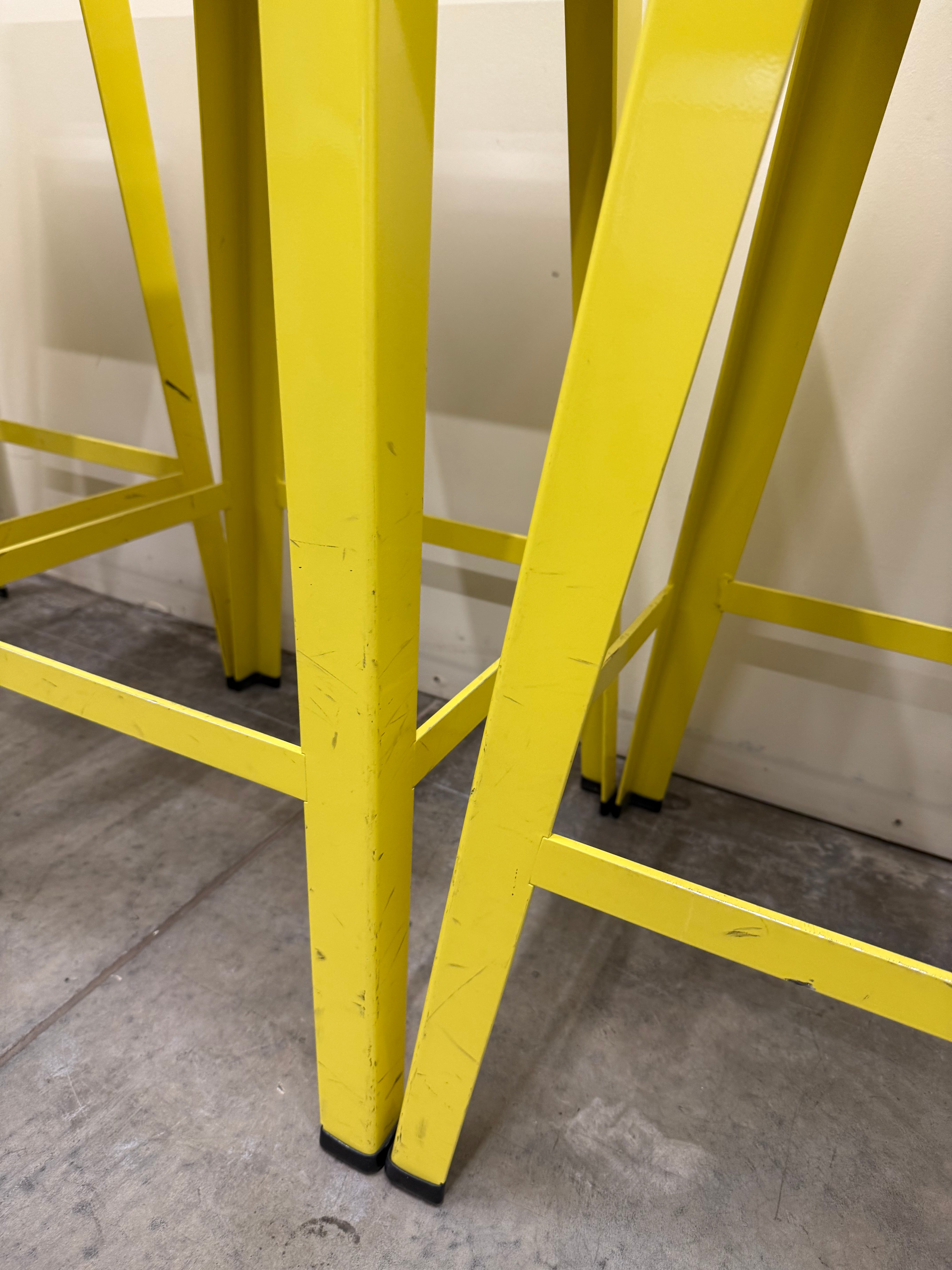 Tait Good One Barstool – Light Yellow Powder Coat Steel (Australian Made)