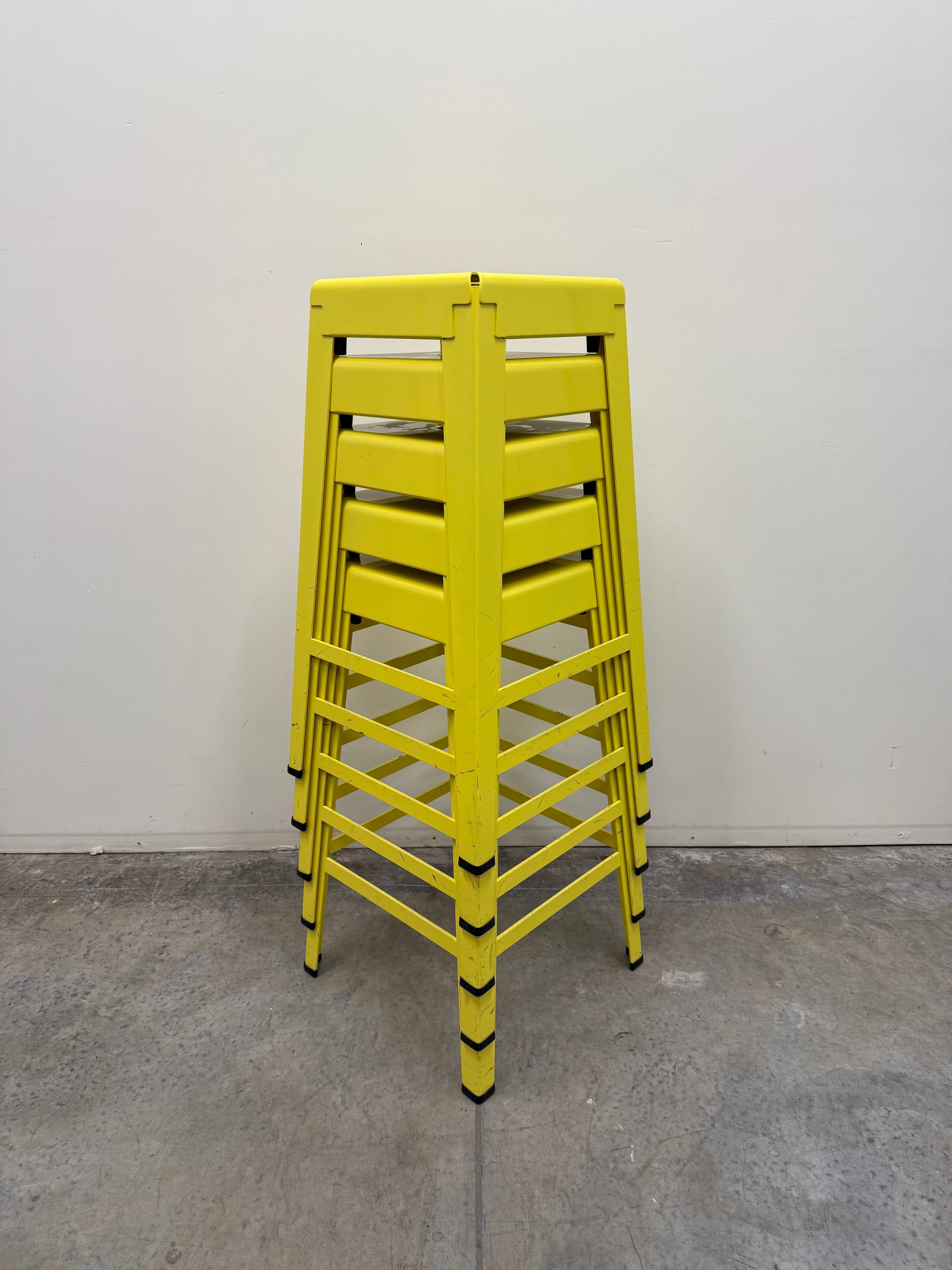 Tait Good One Barstool – Light Yellow Powder Coat Steel (Australian Made)