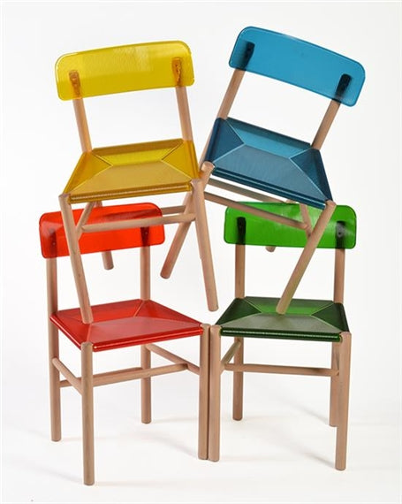 RARE Jasper Morrison ‘Trattoria’ Chairs for Magis – Sky Blue (6x Available)