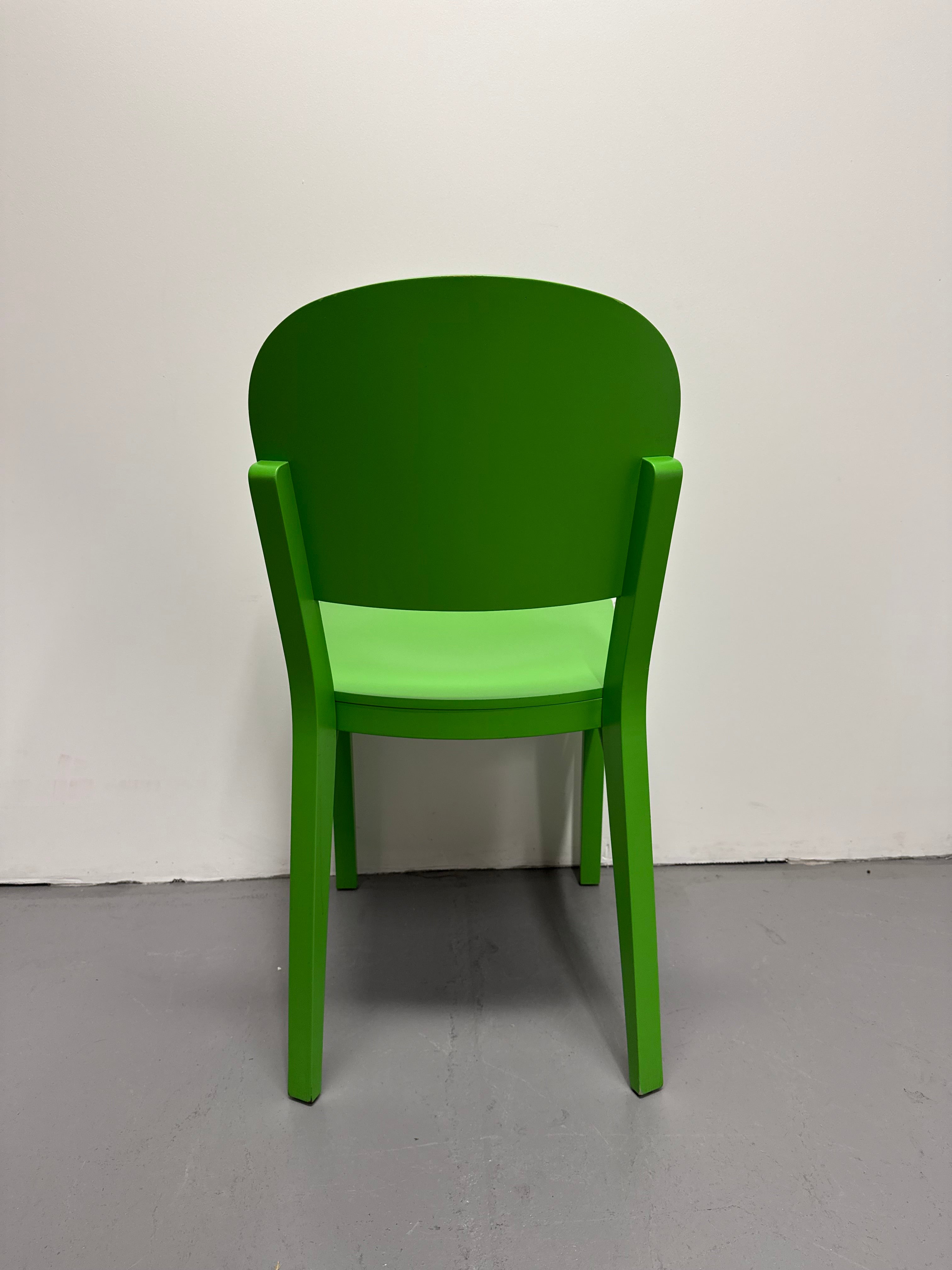Billiani Aloe Dining Chair by Werther Toffoloni - Green (Made in Italy)