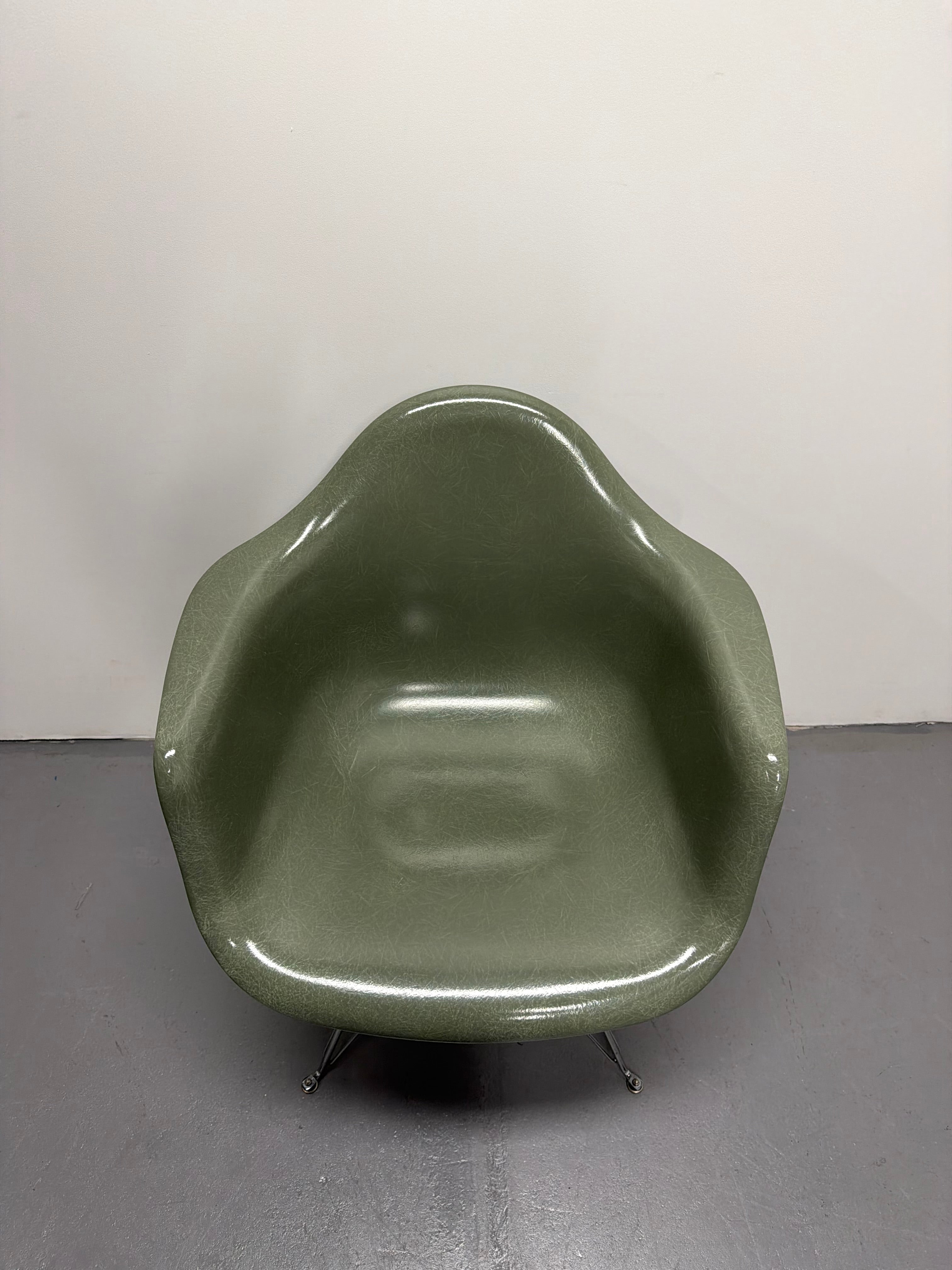 Modernica Fibreglass Arm Shell Chair Eames style | Sage Green