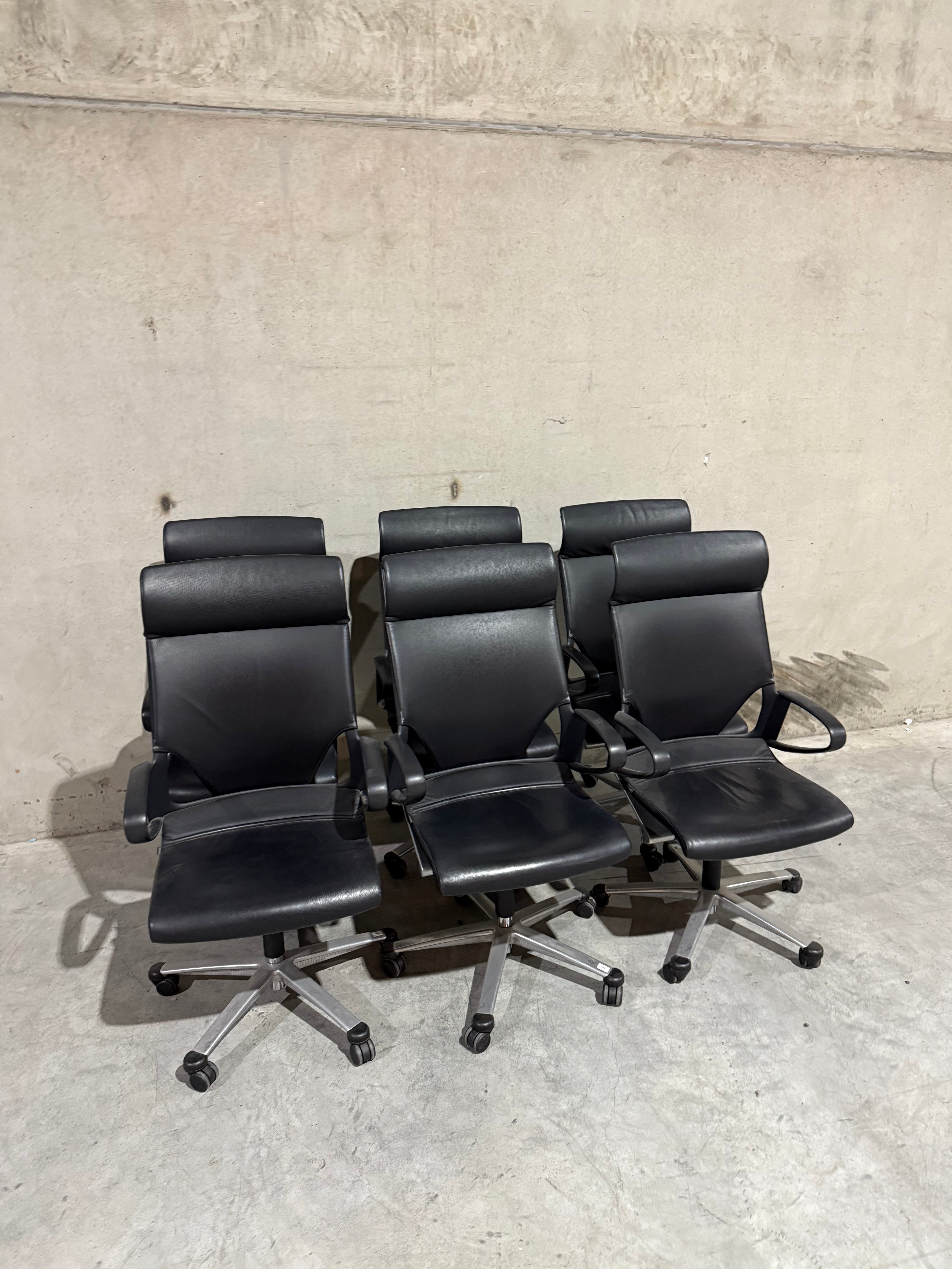 Wilkhahn Modus Executive Chair High Back - Black Leather