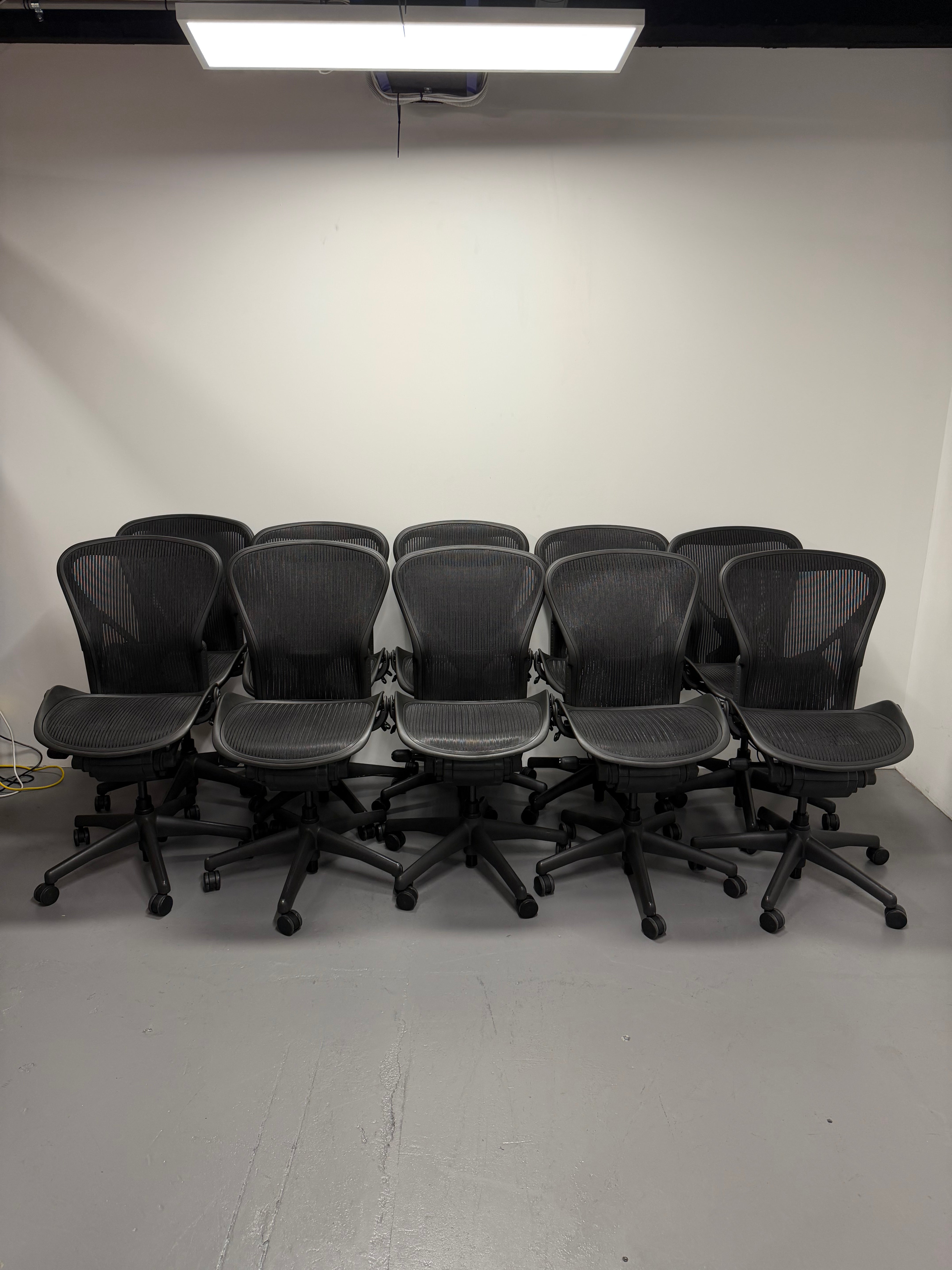 Herman Miller Aeron Classic – PostureFit Back Support, No Arms (Size B)