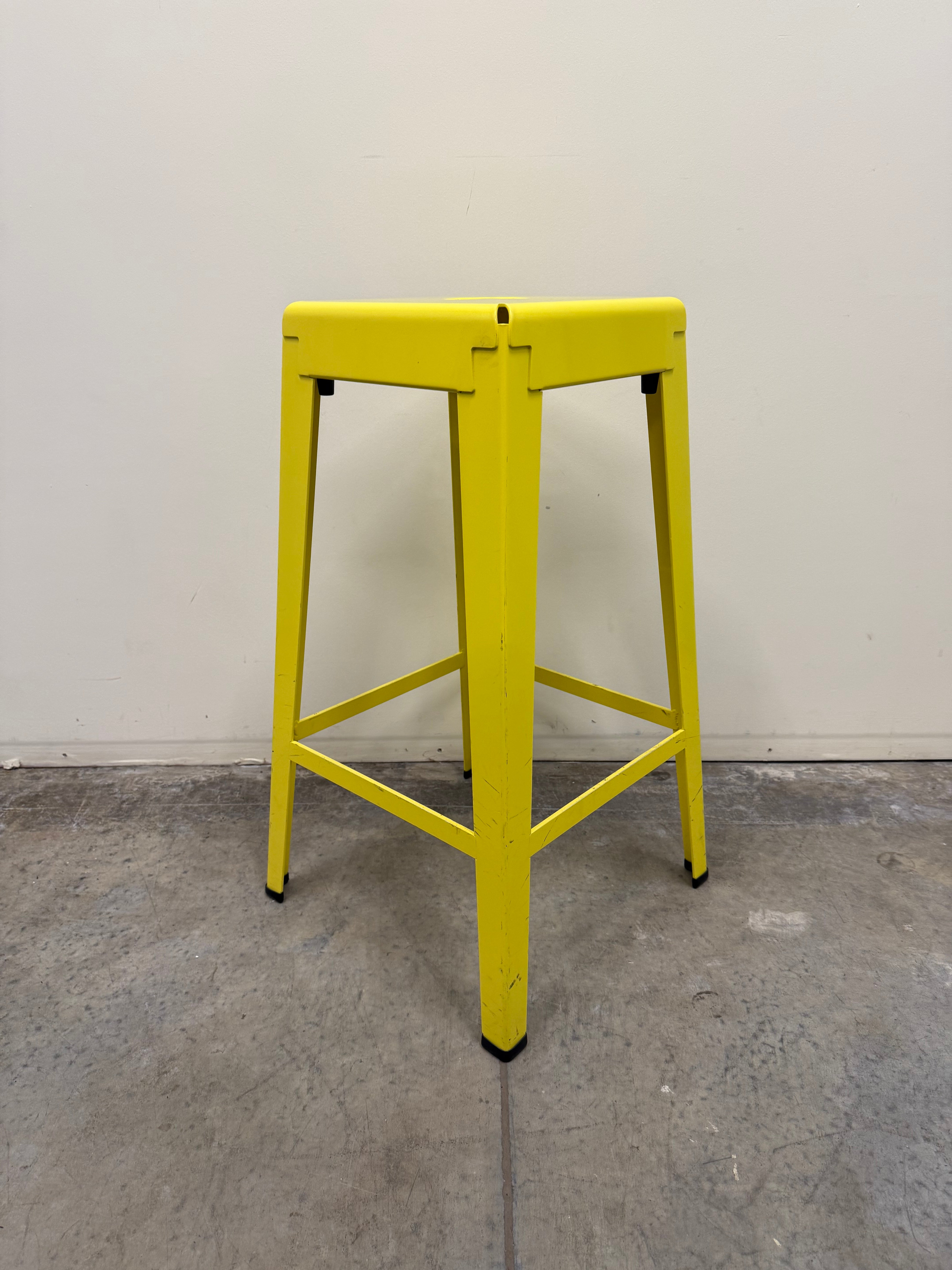 Tait Good One Barstool – Light Yellow Powder Coat Steel (Australian Made)