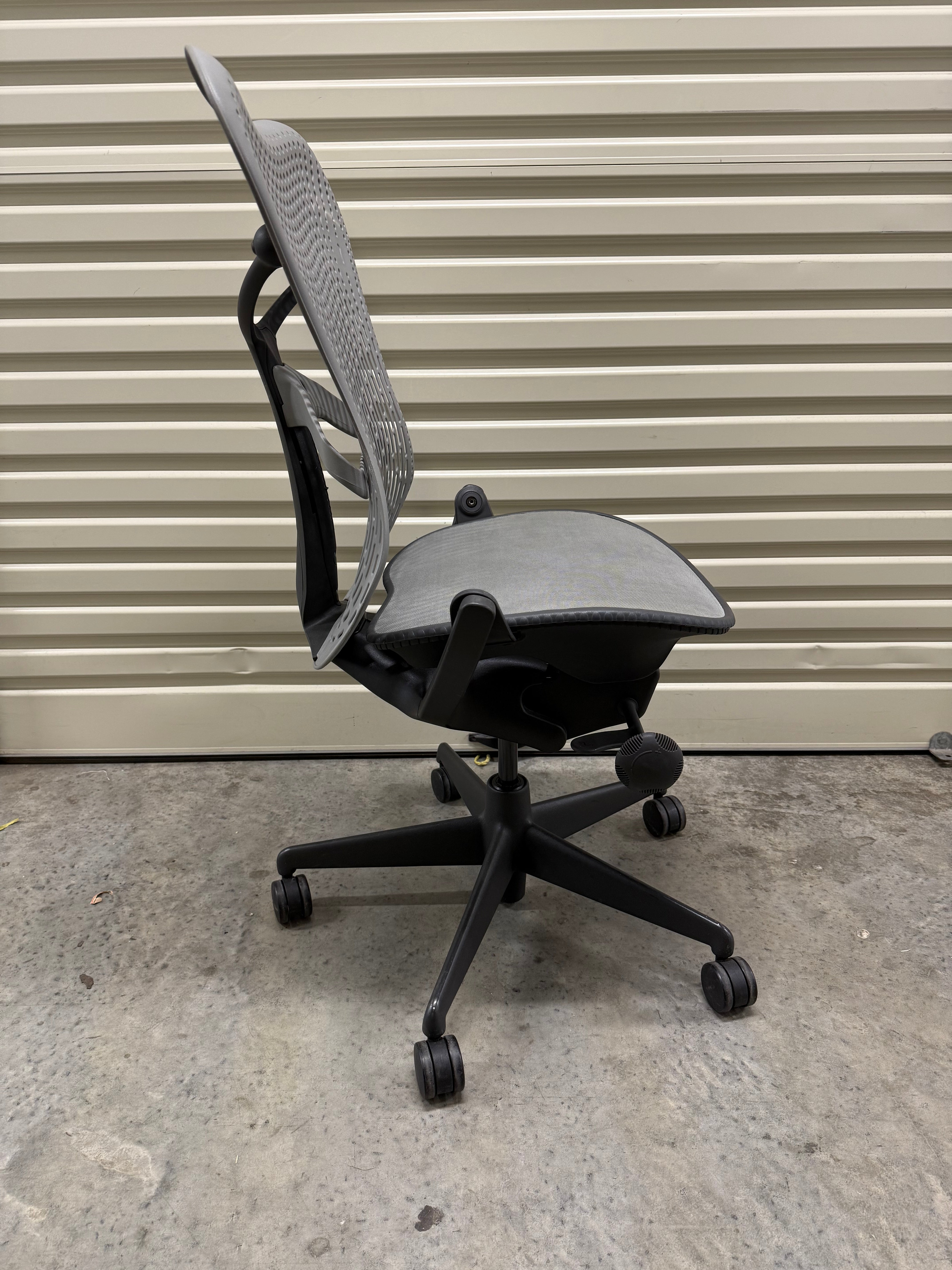 Herman Miller Mirra Office Chair - No Arms - Grey - Back tilt lock
