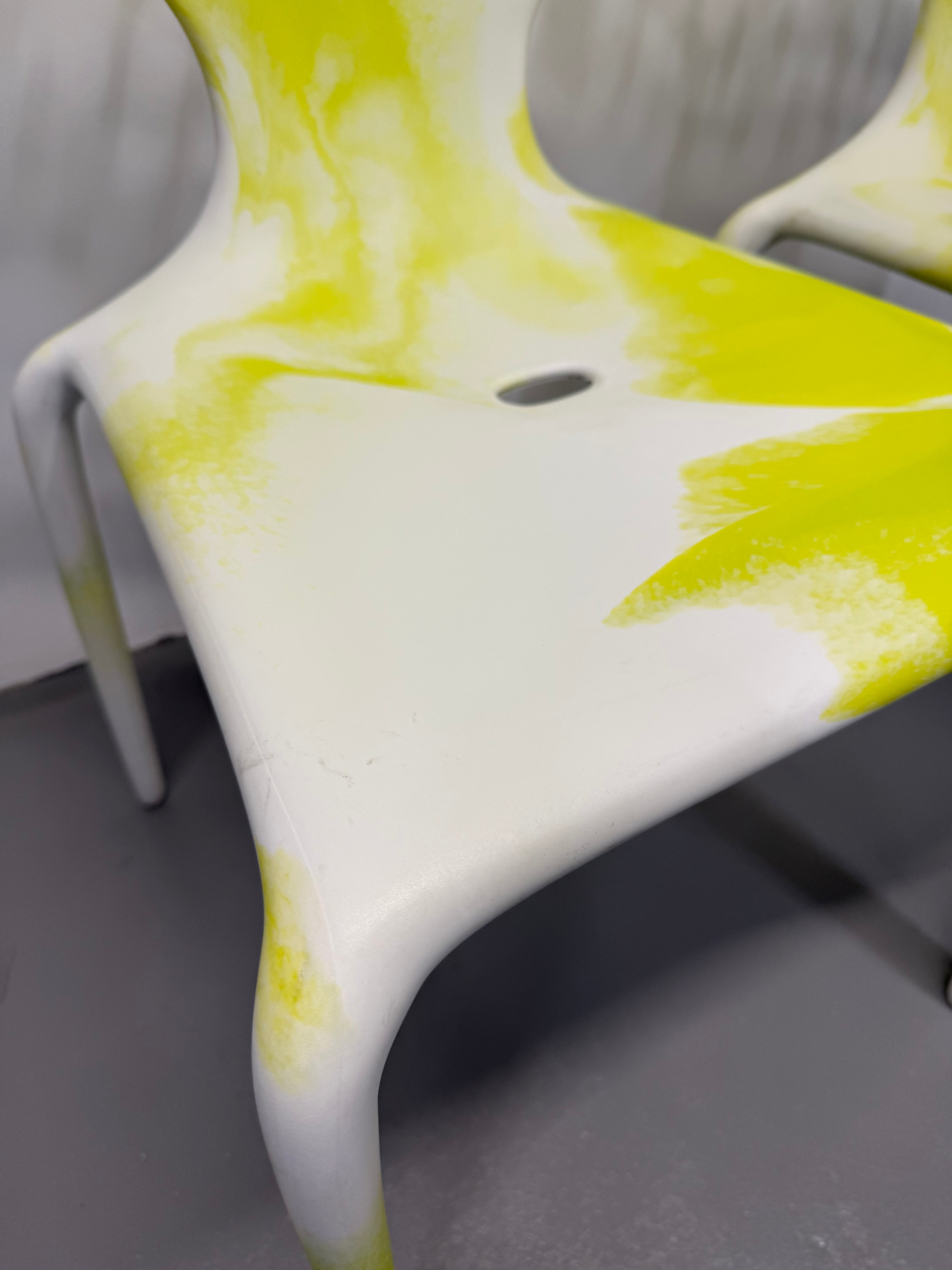 Moroso Supernatural Chair by Ross Lovegrove – Bi-Colour White/Yellow (2005)